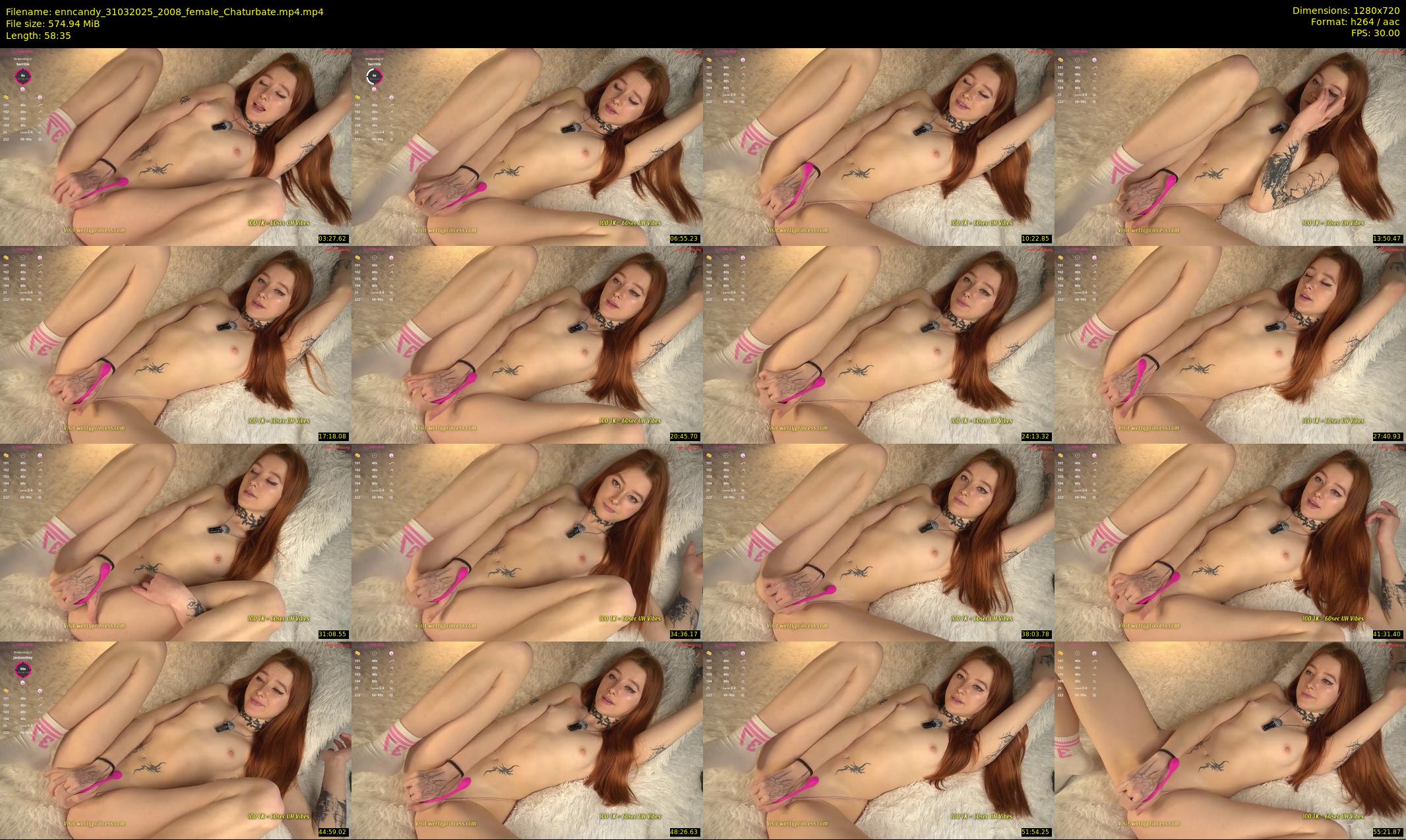 enncandy — 59 minute Chaturbate female cam show recording, 720p, Mar 31, 2025