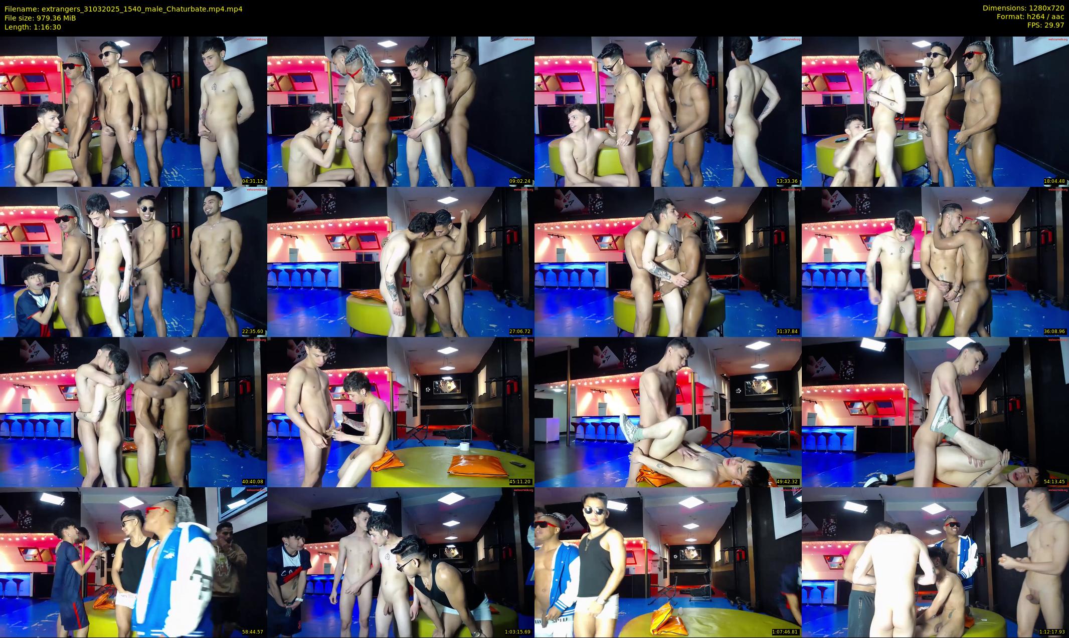 extrangers — 77 minute Chaturbate male cam show recording, 720p, Mar 31, 2025