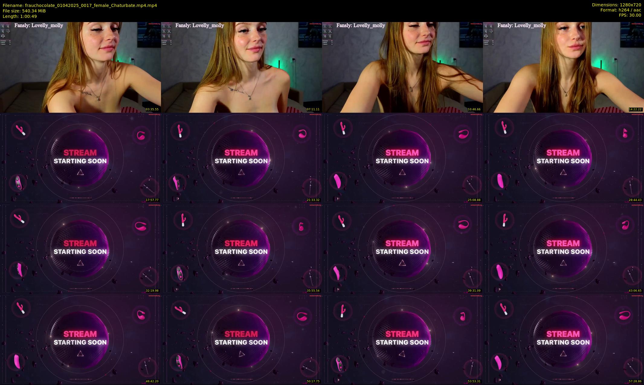 frauchocolate — 61 minute Chaturbate female cam show recording, 720p, Apr 1, 2025