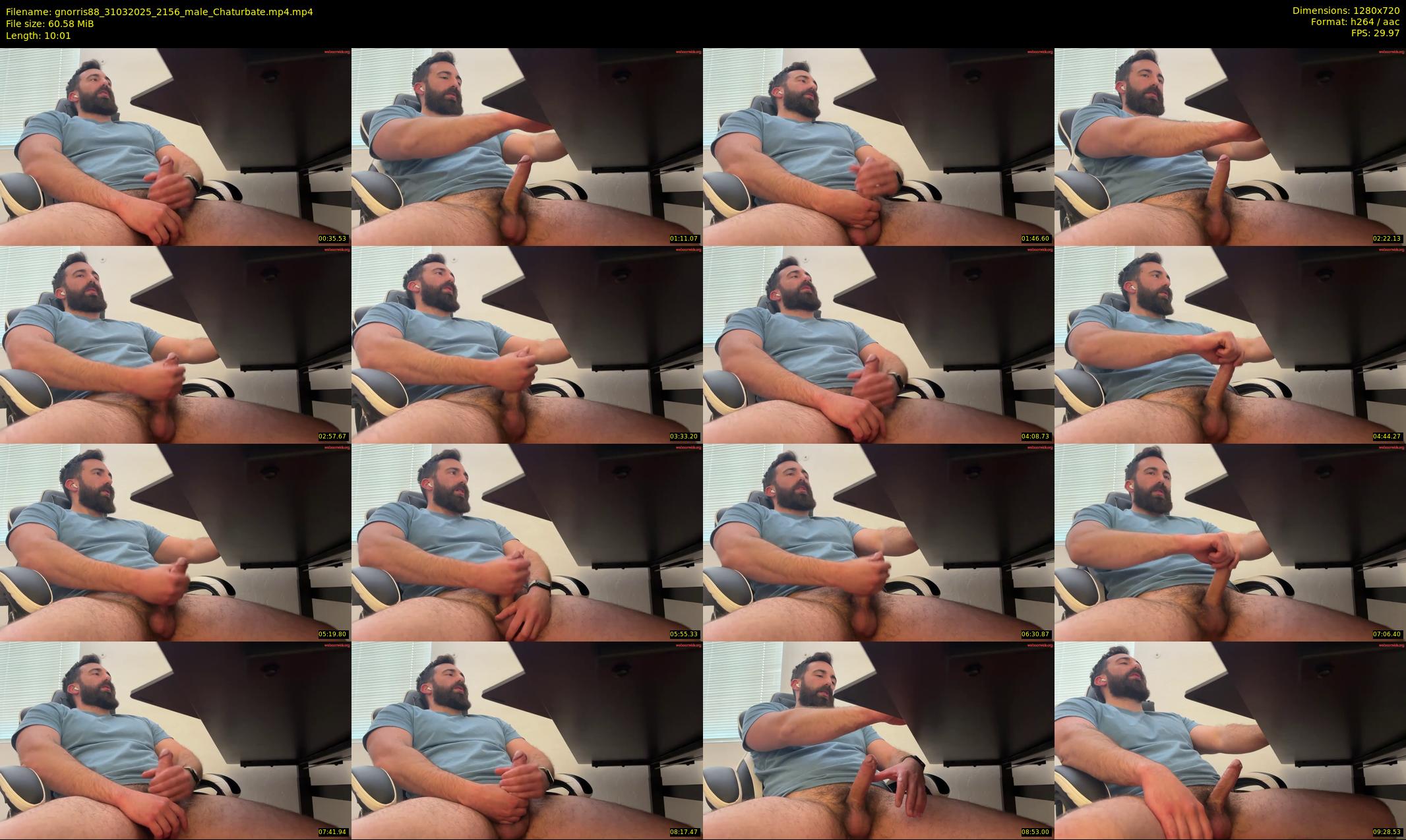 gnorris88 — 11 minute Chaturbate male cam show recording, 720p, Mar 31, 2025