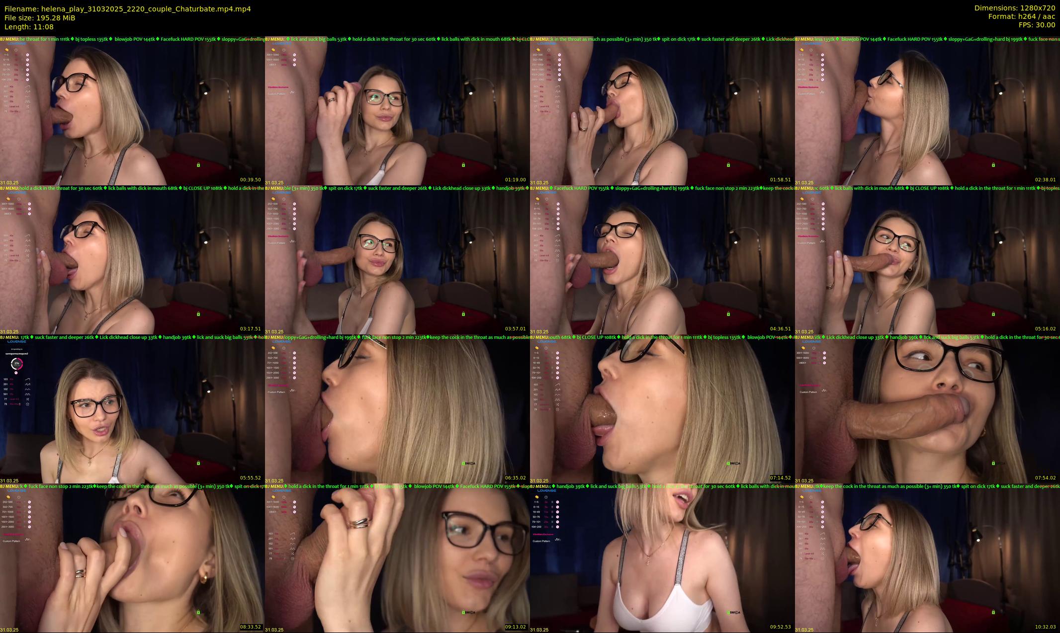 helena_play — 12 minute Chaturbate couple cam show recording, 720p, Mar 31, 2025