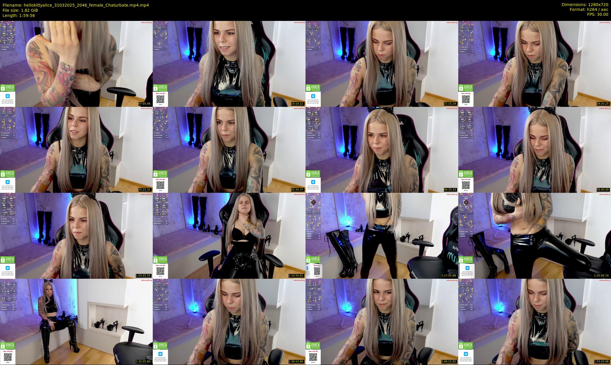 hellokittyalice — 120 minute Chaturbate female cam show recording, 720p, Mar 31, 2025