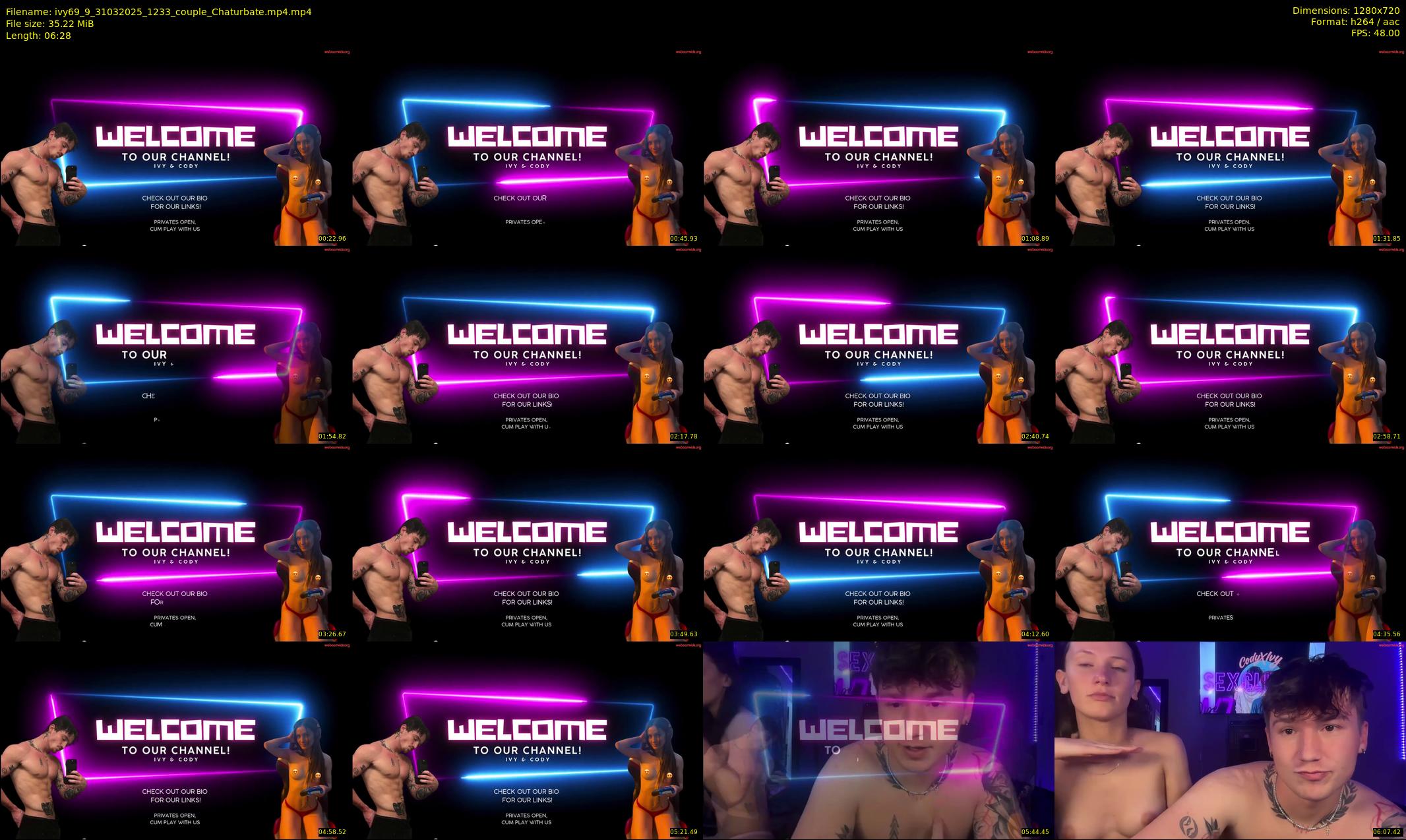 ivy69_9 — 7 minute Chaturbate couple cam show recording, 720p, Mar 31, 2025