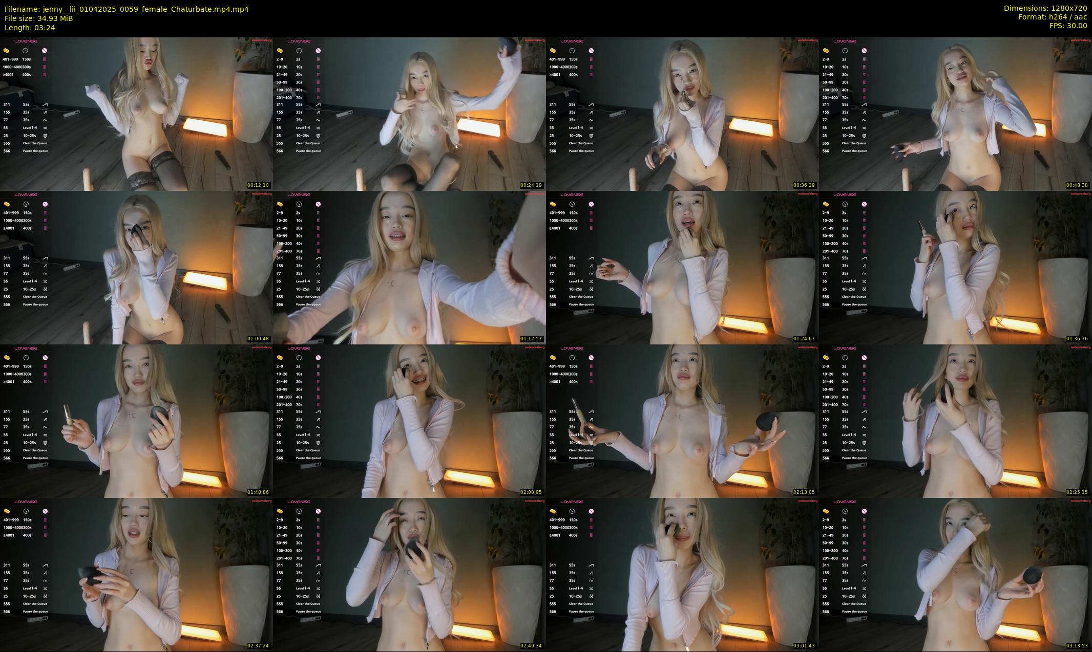 jenny__lii — 4 minute Chaturbate female cam show recording, 720p, Apr 1, 2025