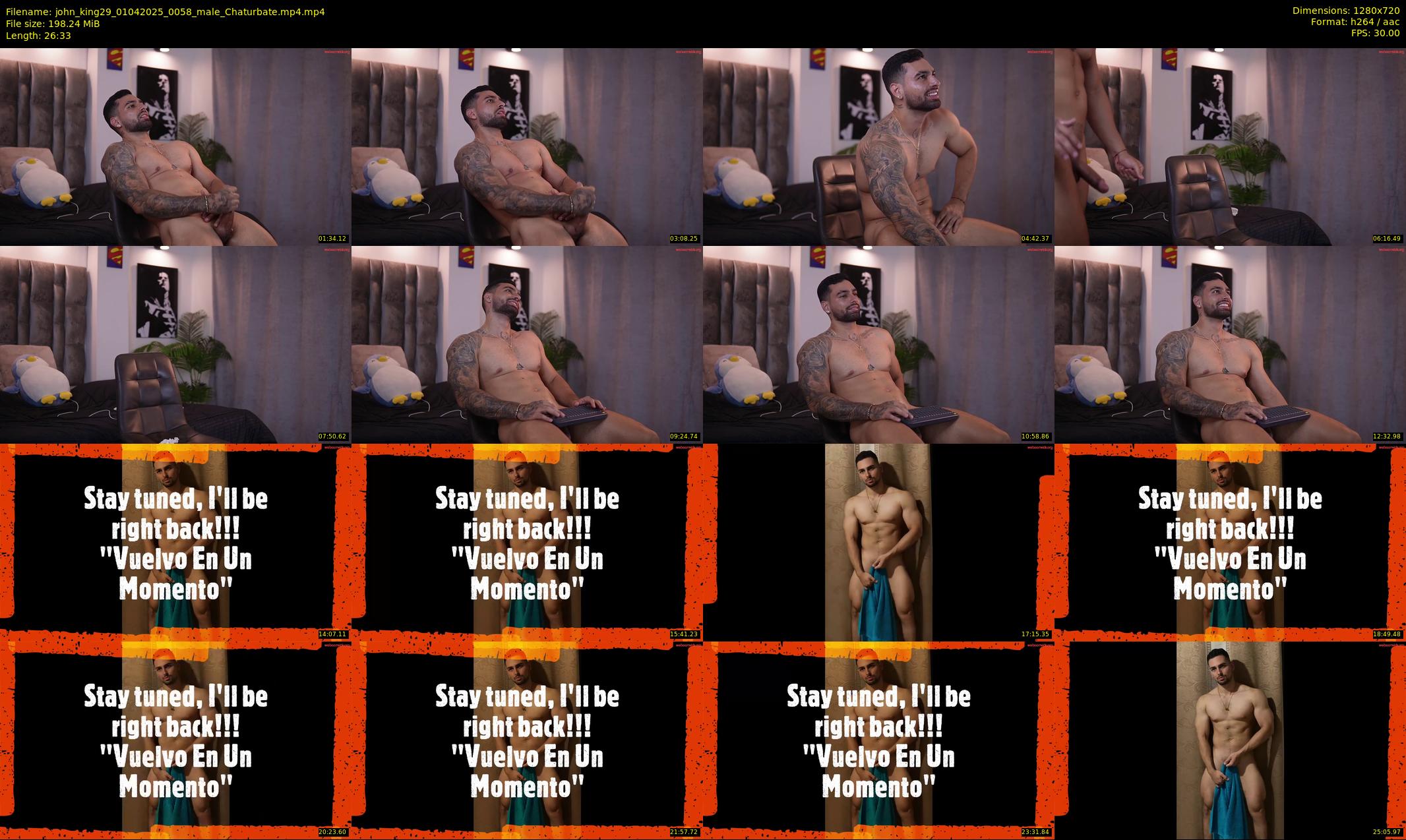 john_king29 — 27 minute Chaturbate male cam show recording, 720p, Apr 1, 2025