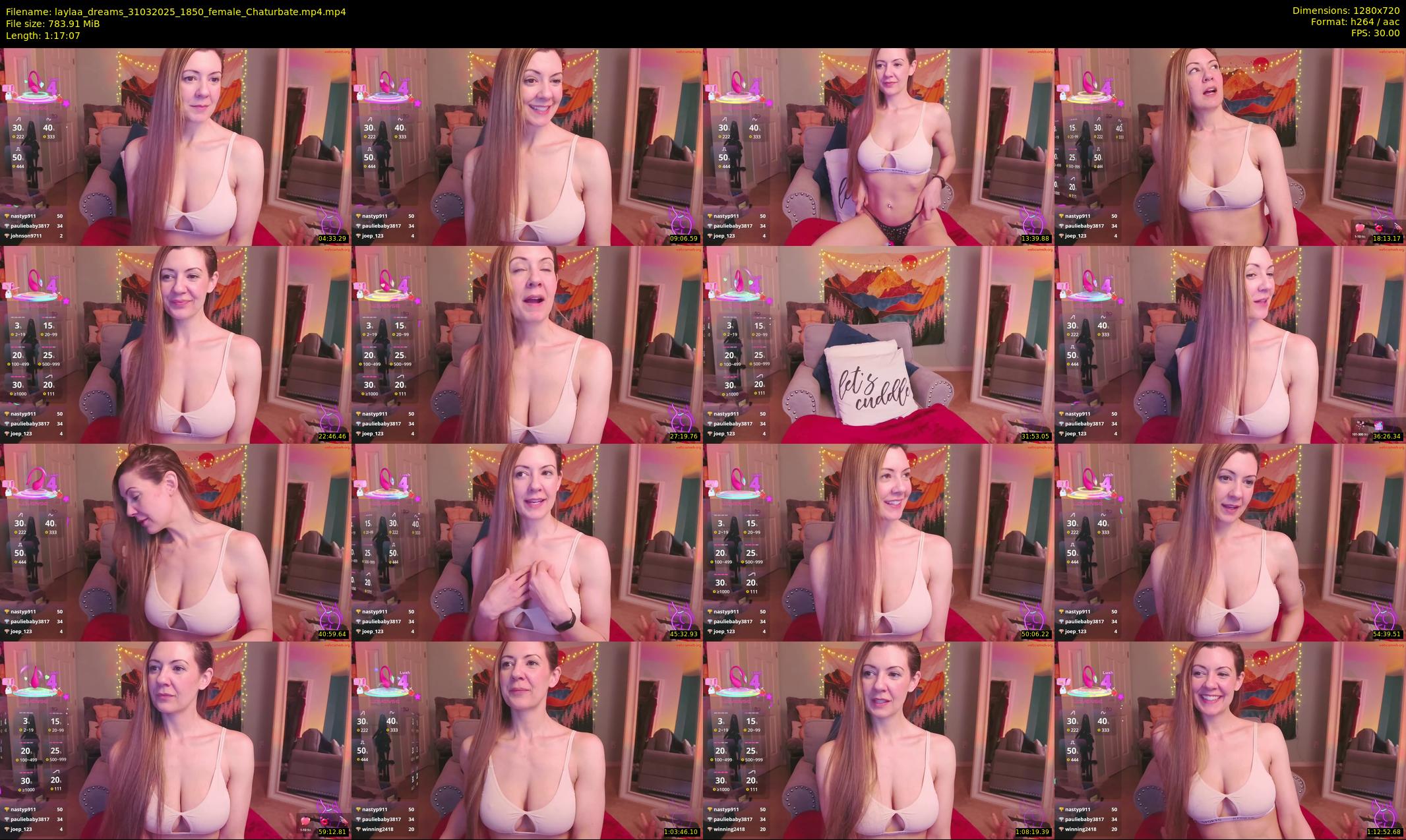 laylaa_dreams — 78 minute Chaturbate female cam show recording, 720p, Mar 31, 2025