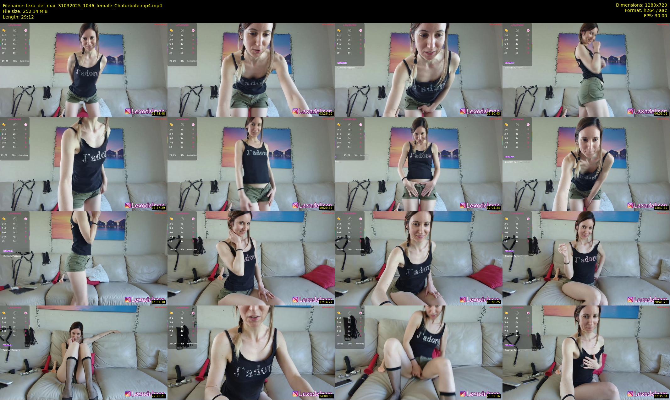 lexa_del_mar — 30 minute Chaturbate female cam show recording, 720p, Mar 31, 2025