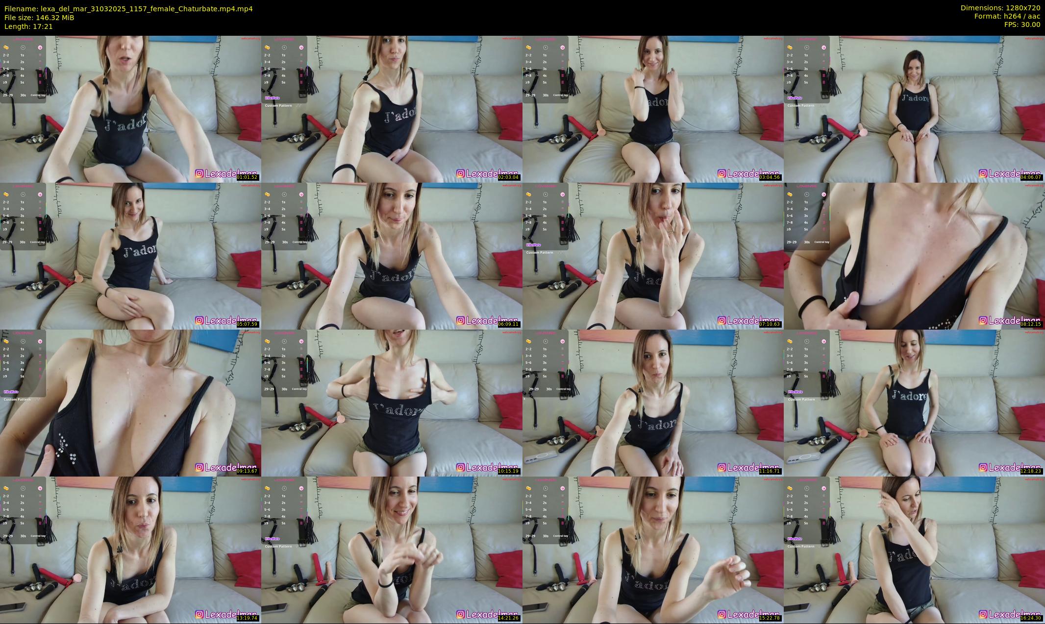 lexa_del_mar — 18 minute Chaturbate female cam show recording, 720p, Mar 31, 2025