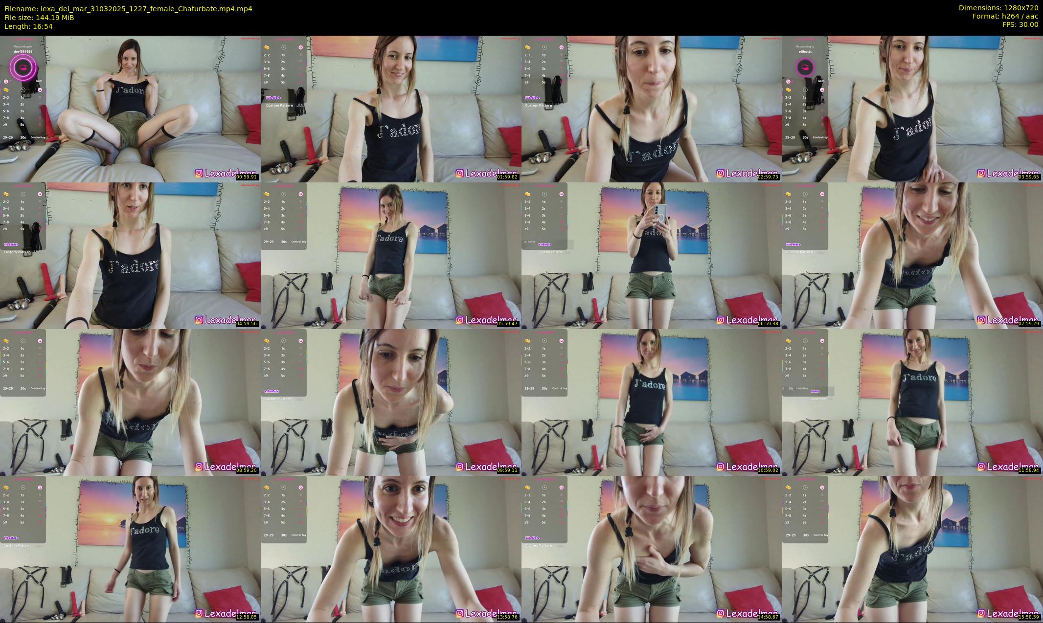 lexa_del_mar — 17 minute Chaturbate female cam show recording, 720p, Mar 31, 2025