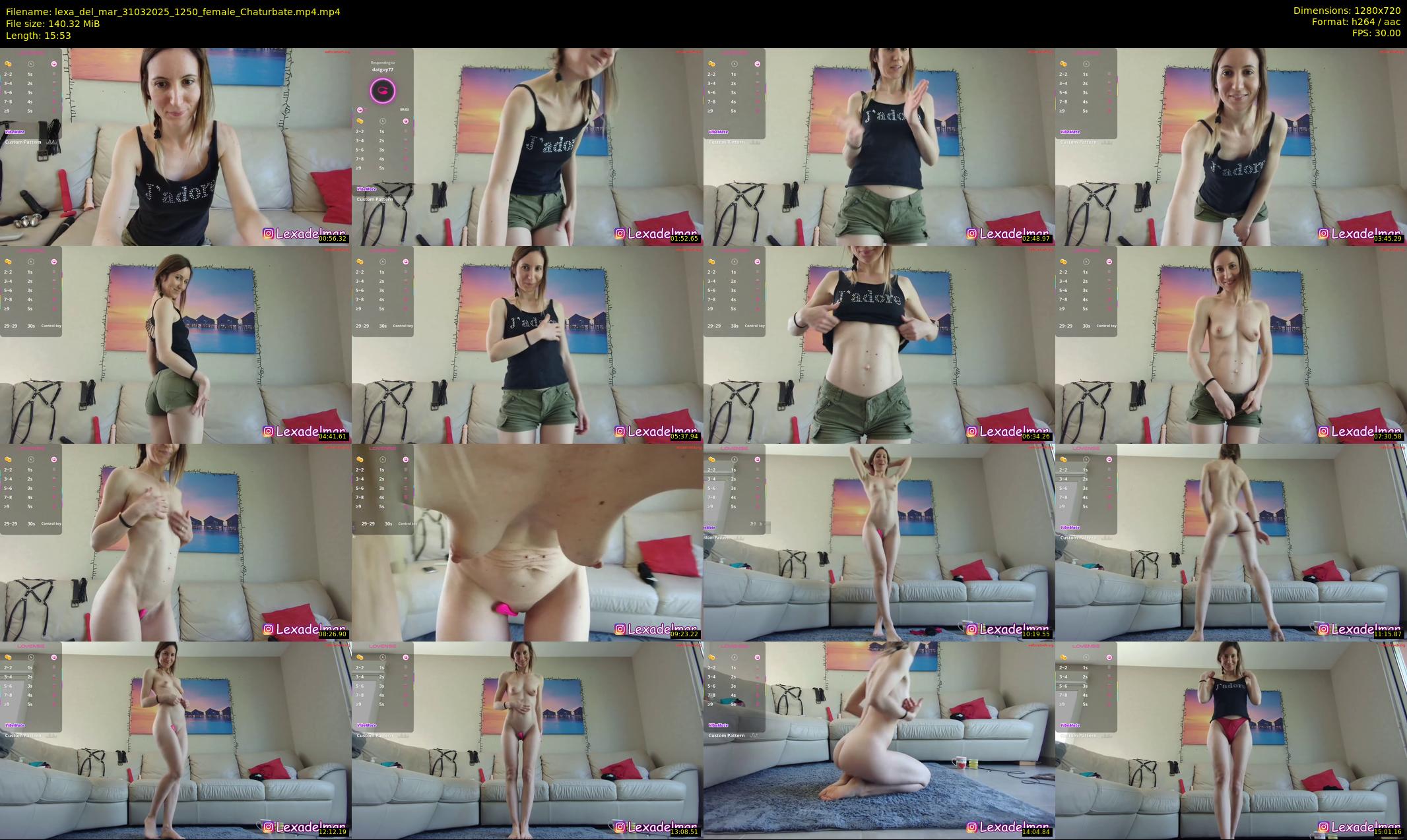 lexa_del_mar — 16 minute Chaturbate female cam show recording, 720p, Mar 31, 2025