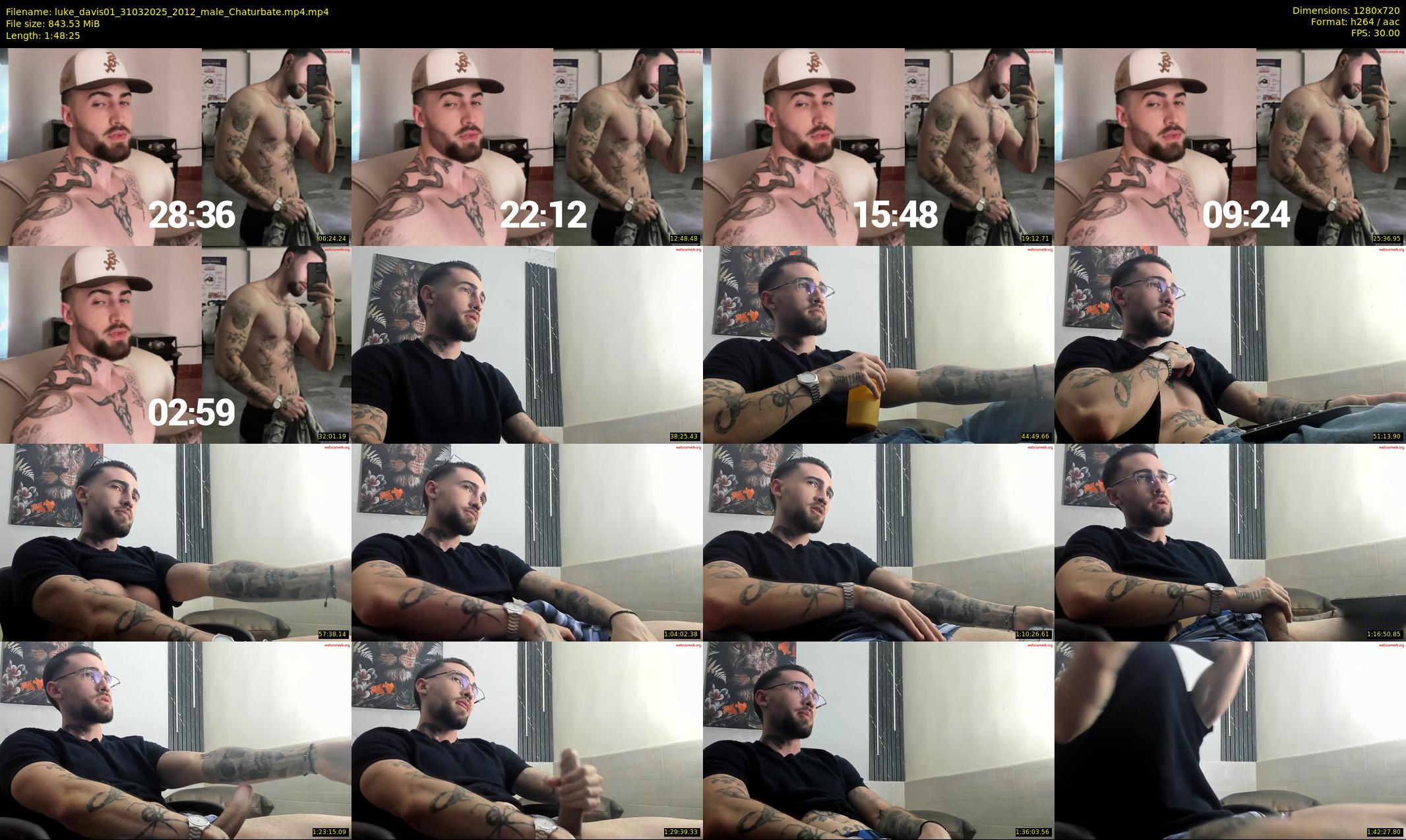 luke_davis01 — 109 minute Chaturbate male cam show recording, 720p, Mar 31, 2025