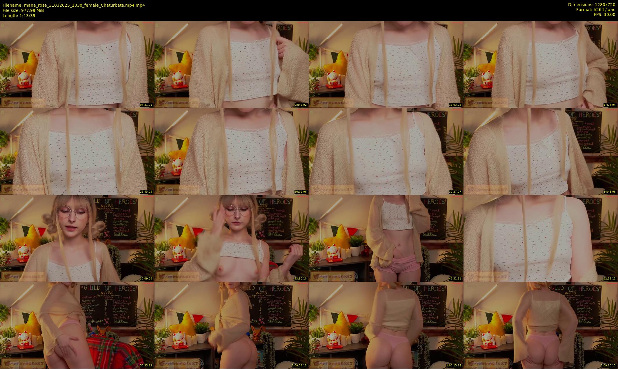mana_rose — 74 minute Chaturbate female cam show recording, 720p, Mar 31, 2025
