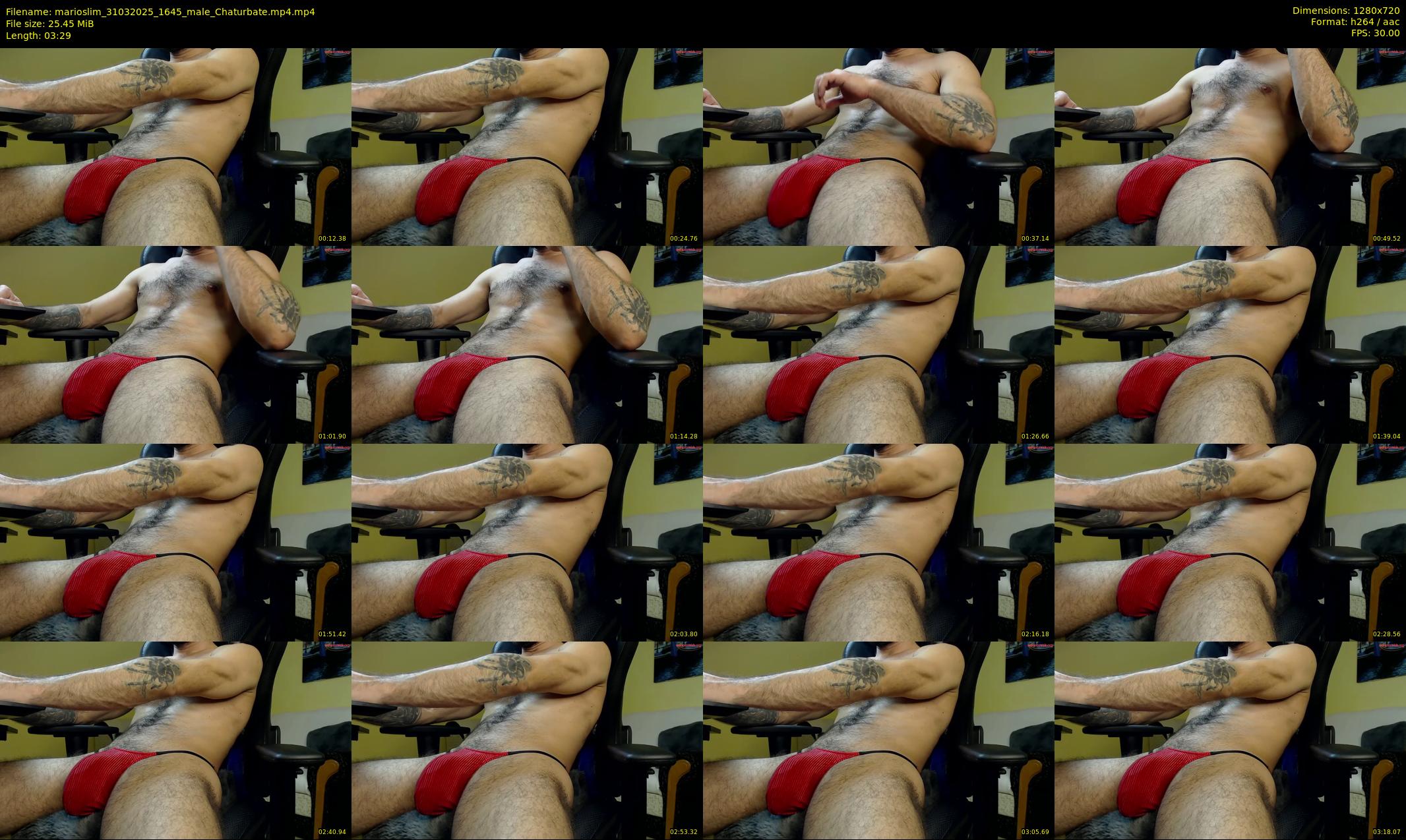 marioslim — 4 minute Chaturbate male cam show recording, 720p, Mar 31, 2025
