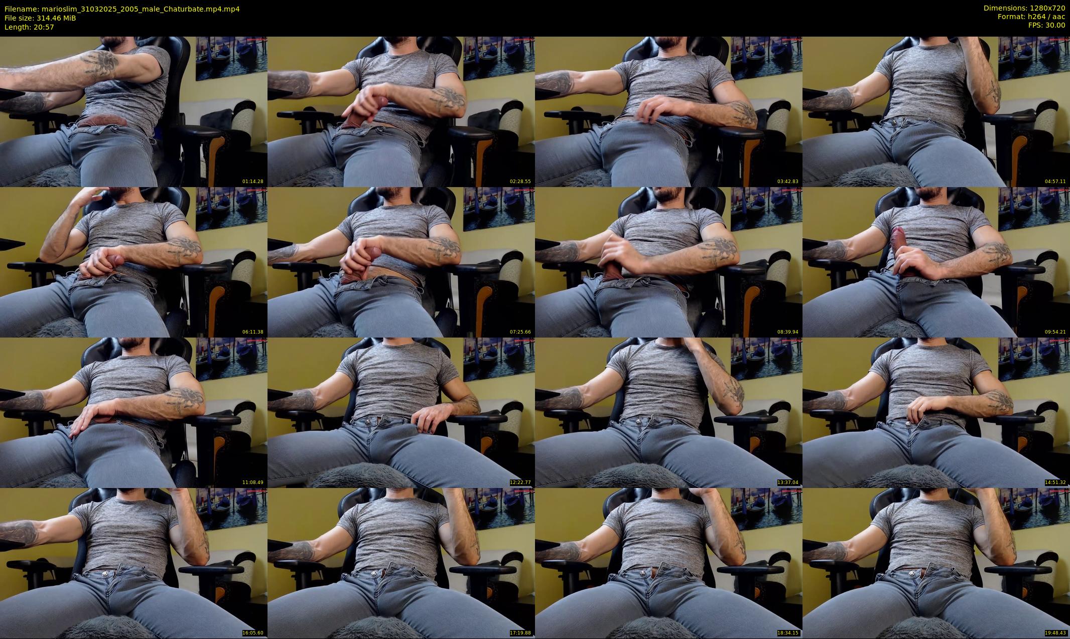 marioslim — 21 minute Chaturbate male cam show recording, 720p, Mar 31, 2025