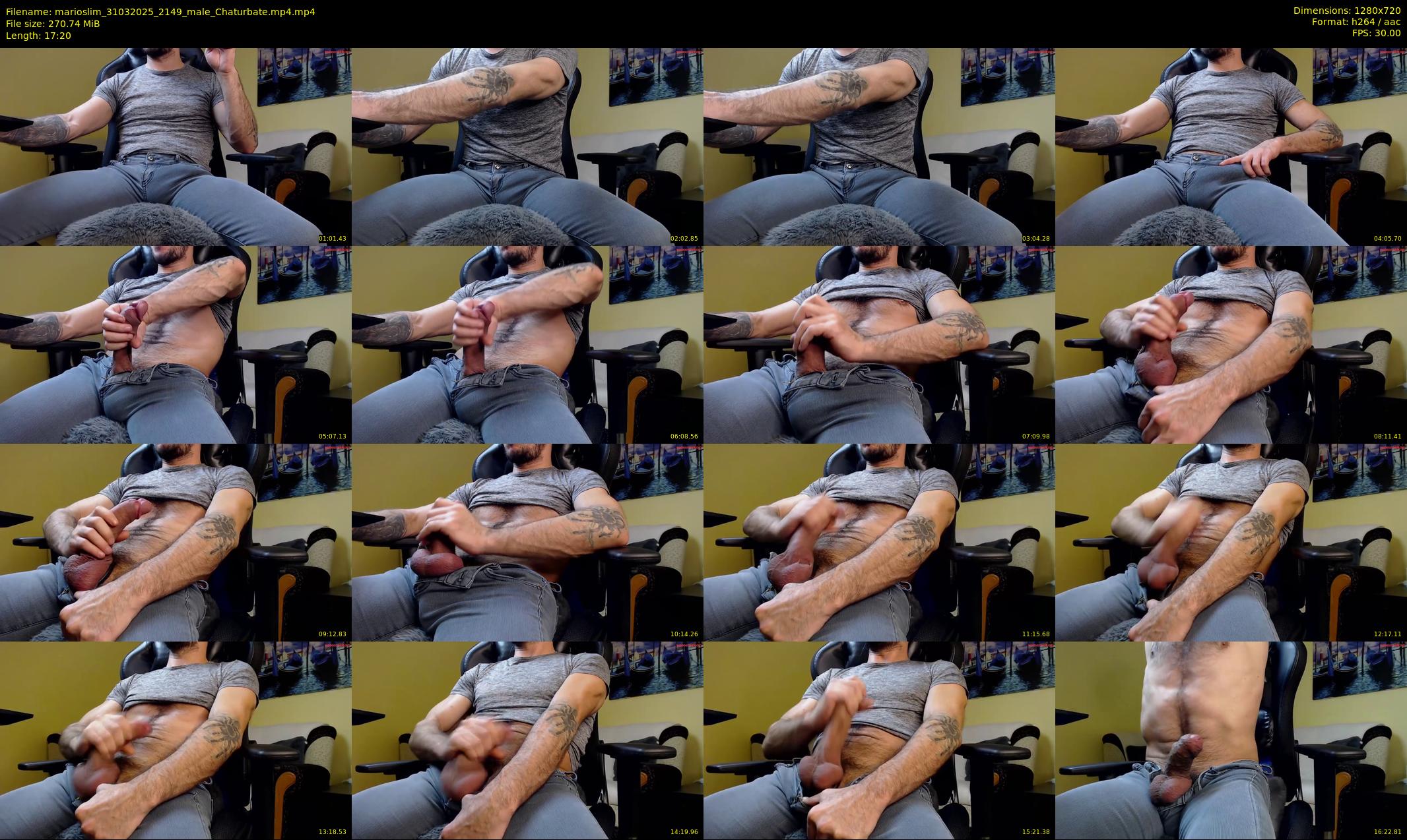 marioslim — 18 minute Chaturbate male cam show recording, 720p, Mar 31, 2025