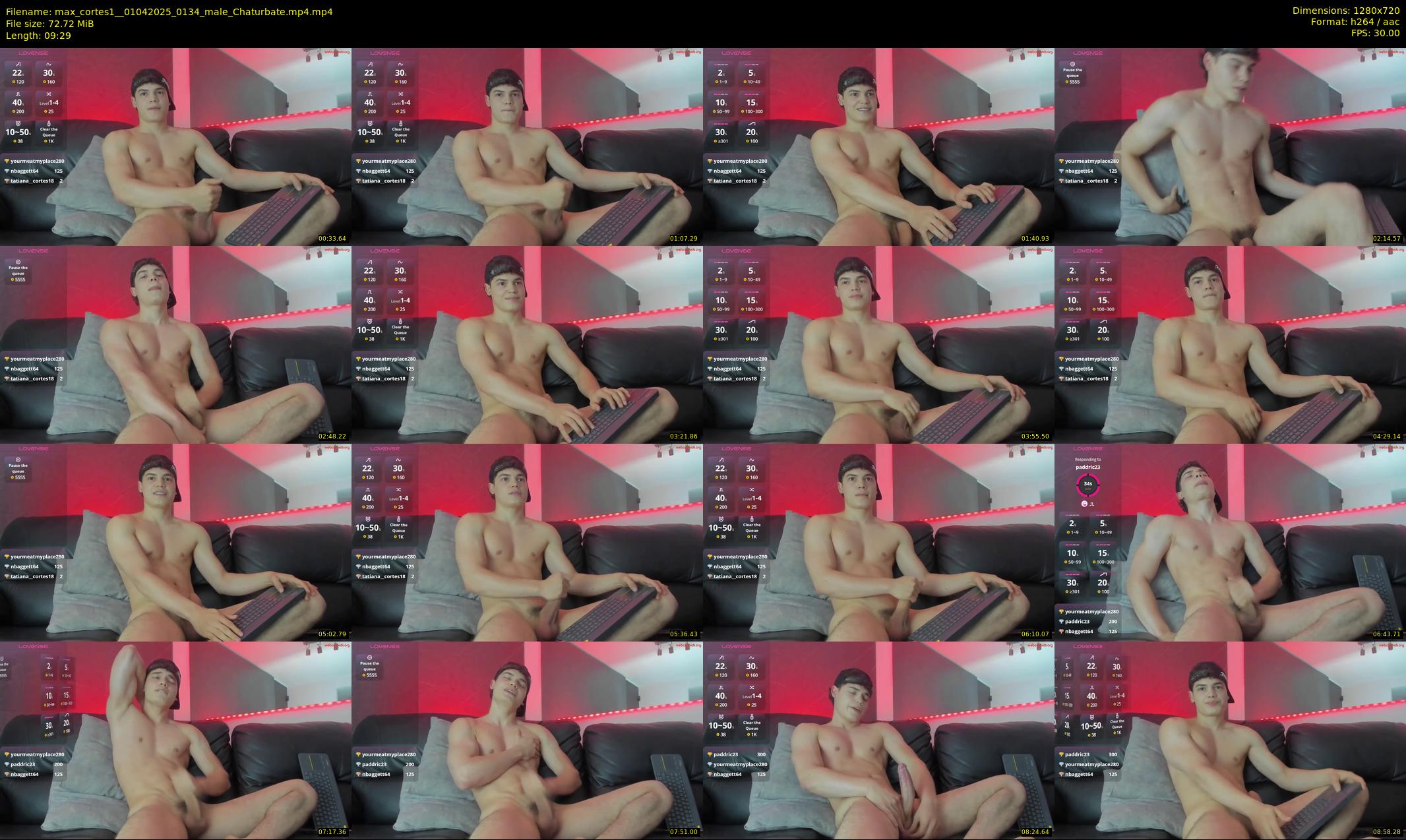 max_cortes1_ — 10 minute Chaturbate male cam show recording, 720p, Apr 1, 2025