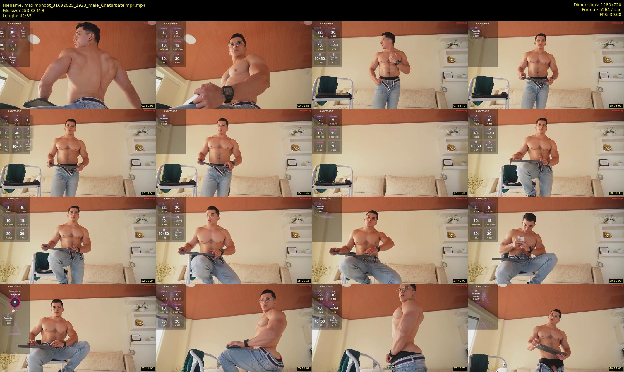 maximohoot — 43 minute Chaturbate male cam show recording, 720p, Mar 31, 2025