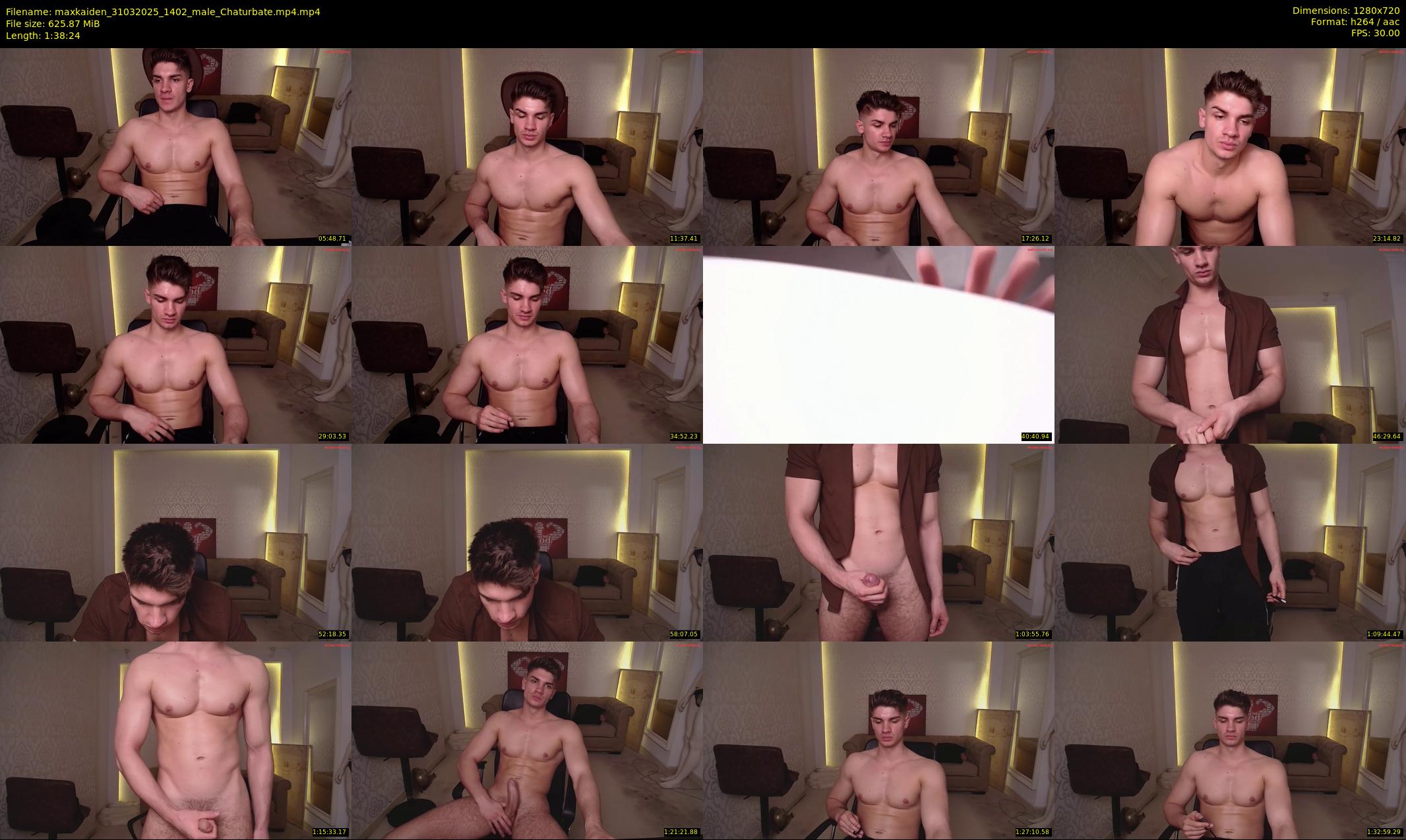 maxkaiden — 99 minute Chaturbate male cam show recording, 720p, Mar 31, 2025