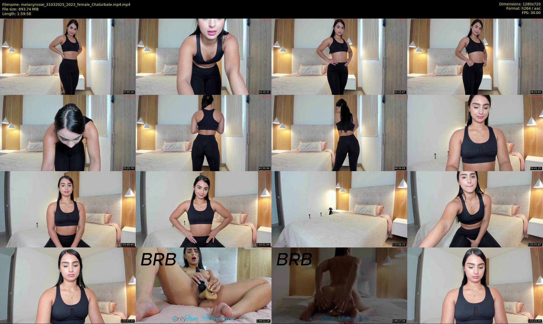 melanyrosse — 120 minute Chaturbate female cam show recording, 720p, Mar 31, 2025