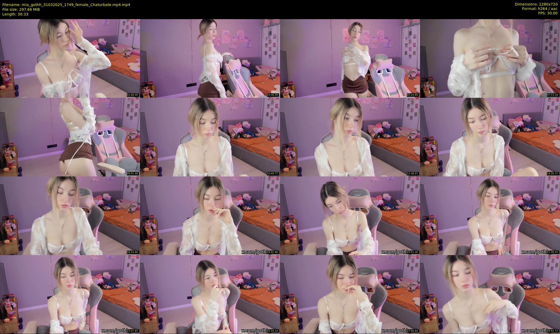 mia_gothh — 31 minute Chaturbate female cam show recording, 720p, Mar 31, 2025