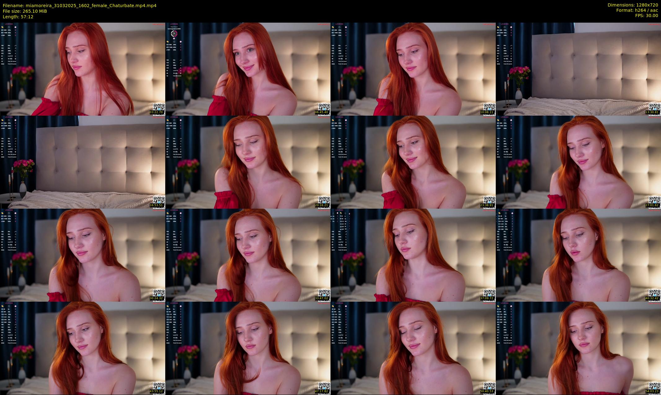 miamoreira — 58 minute Chaturbate female cam show recording, 720p, Mar 31, 2025