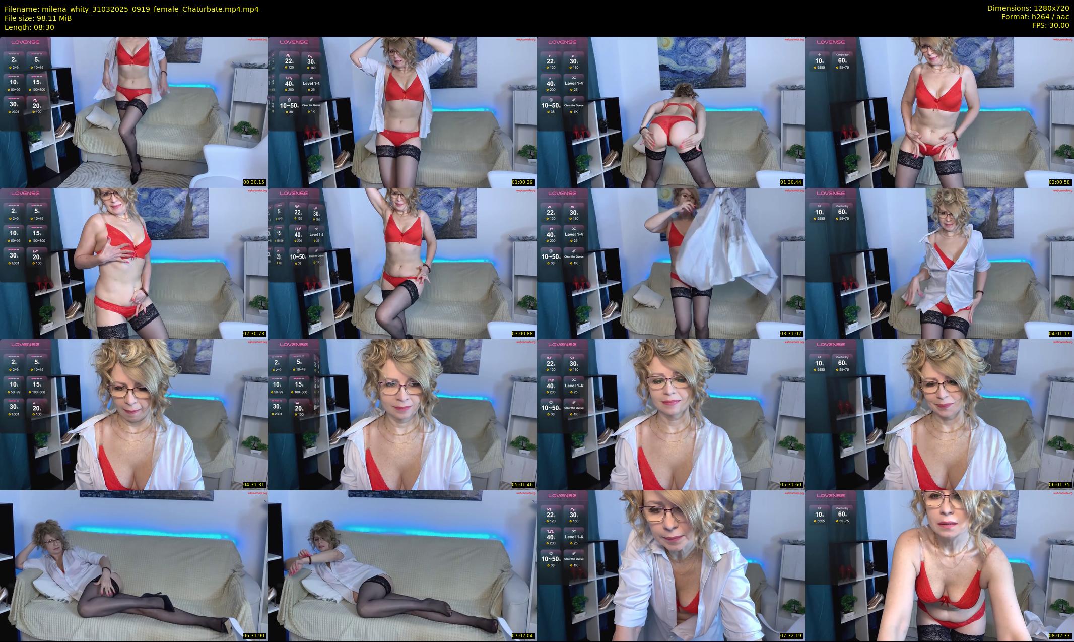 milena_whity — 9 minute Chaturbate female cam show recording, 720p, Mar 31, 2025