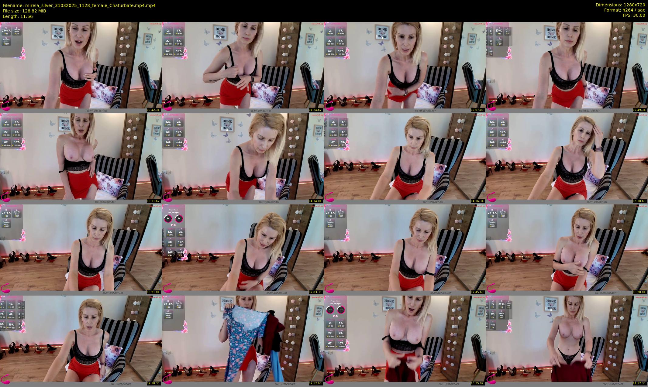 mirela_silver — 12 minute Chaturbate female cam show recording, 720p, Mar 31, 2025