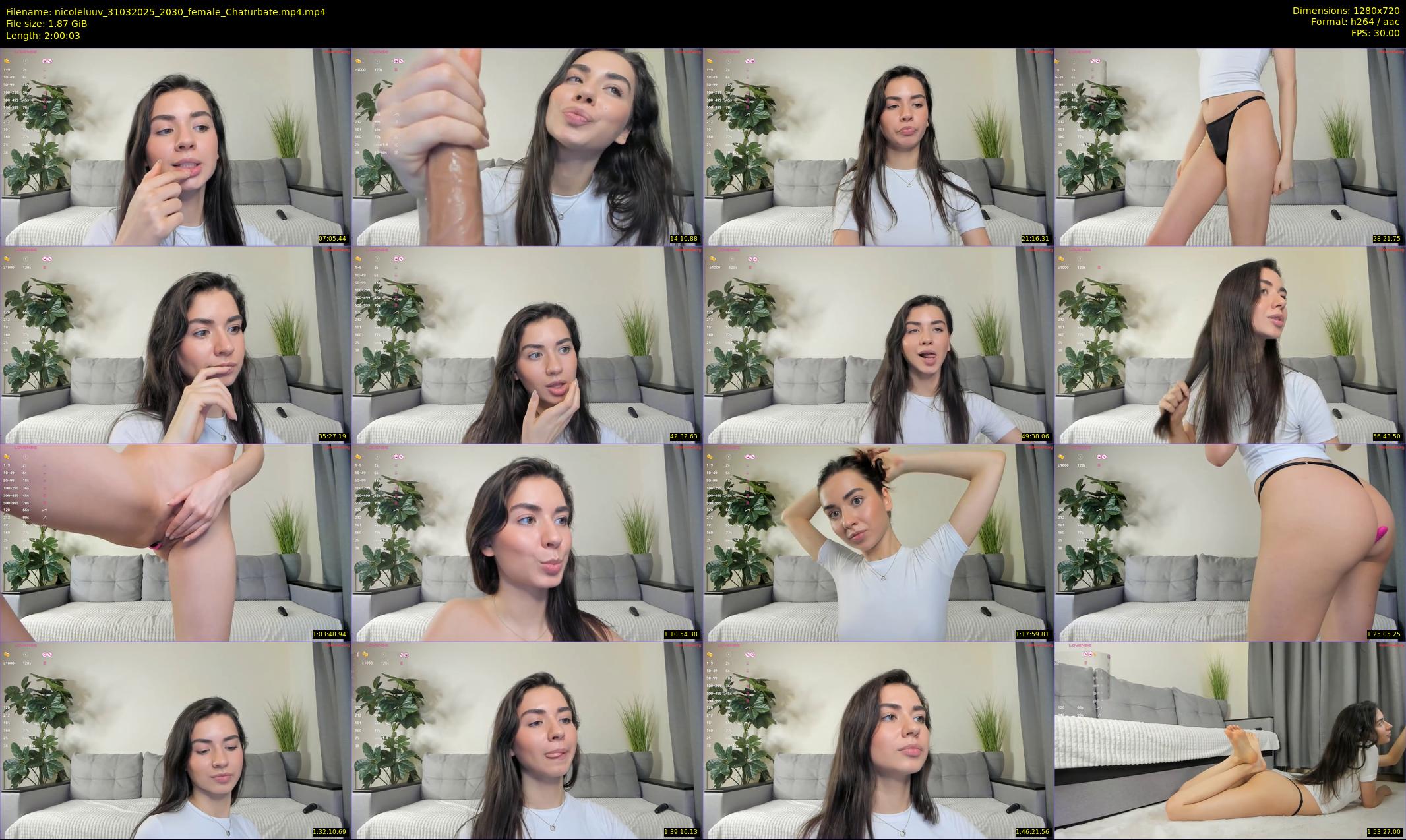 nicoleluuv — 121 minute Chaturbate female cam show recording, 720p, Mar 31, 2025