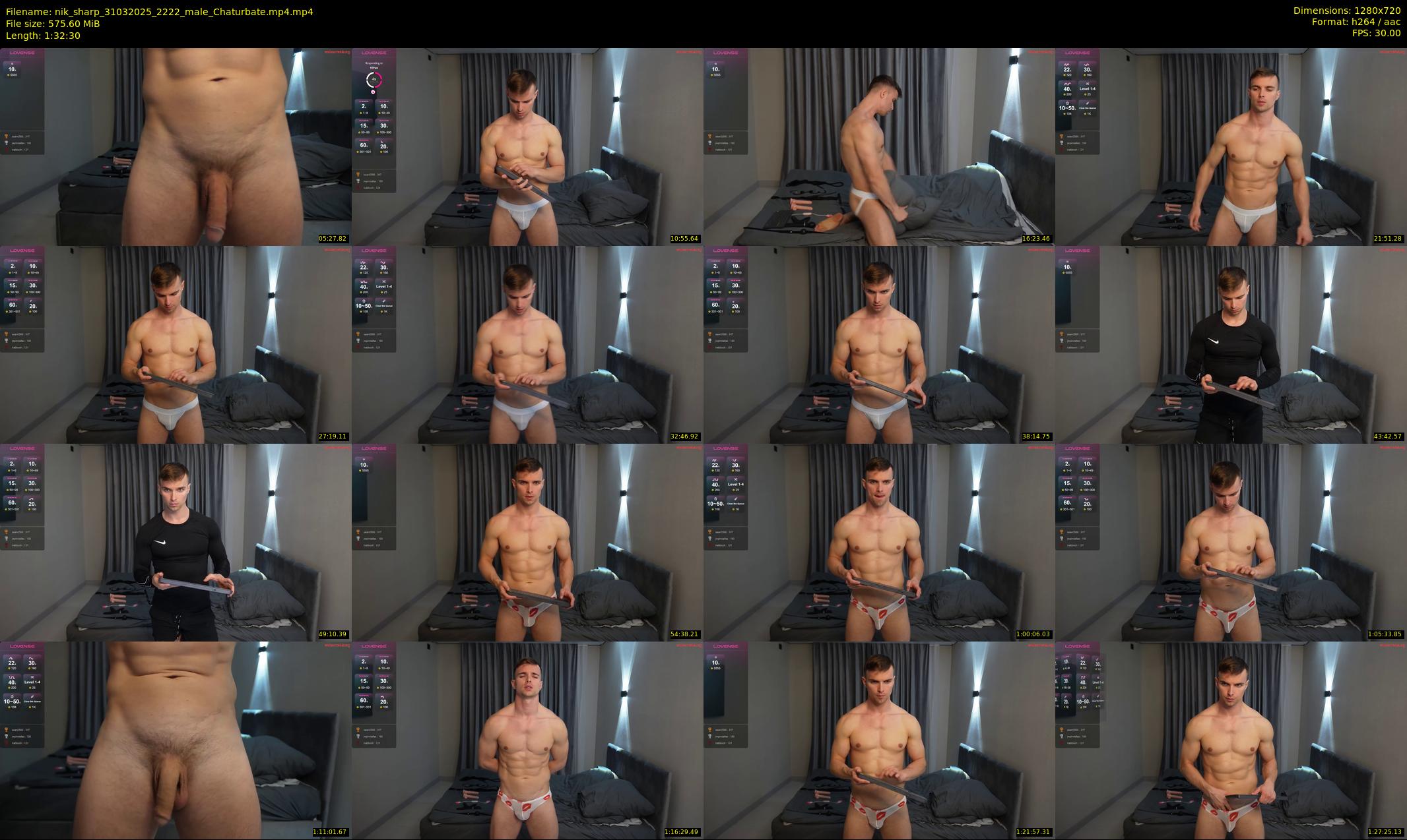 nik_sharp — 93 minute Chaturbate male cam show recording, 720p, Mar 31, 2025