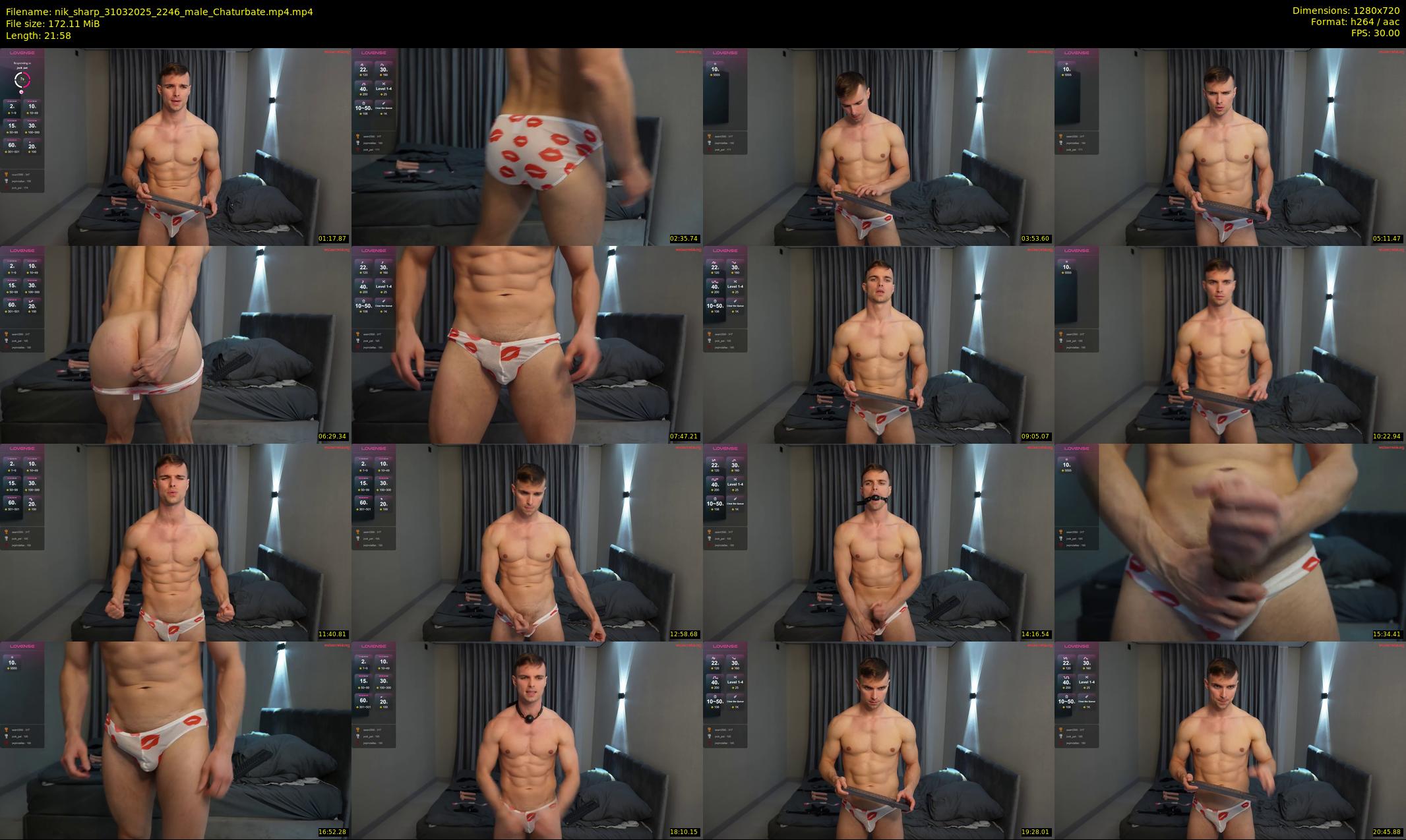 nik_sharp — 22 minute Chaturbate male cam show recording, 720p, Mar 31, 2025