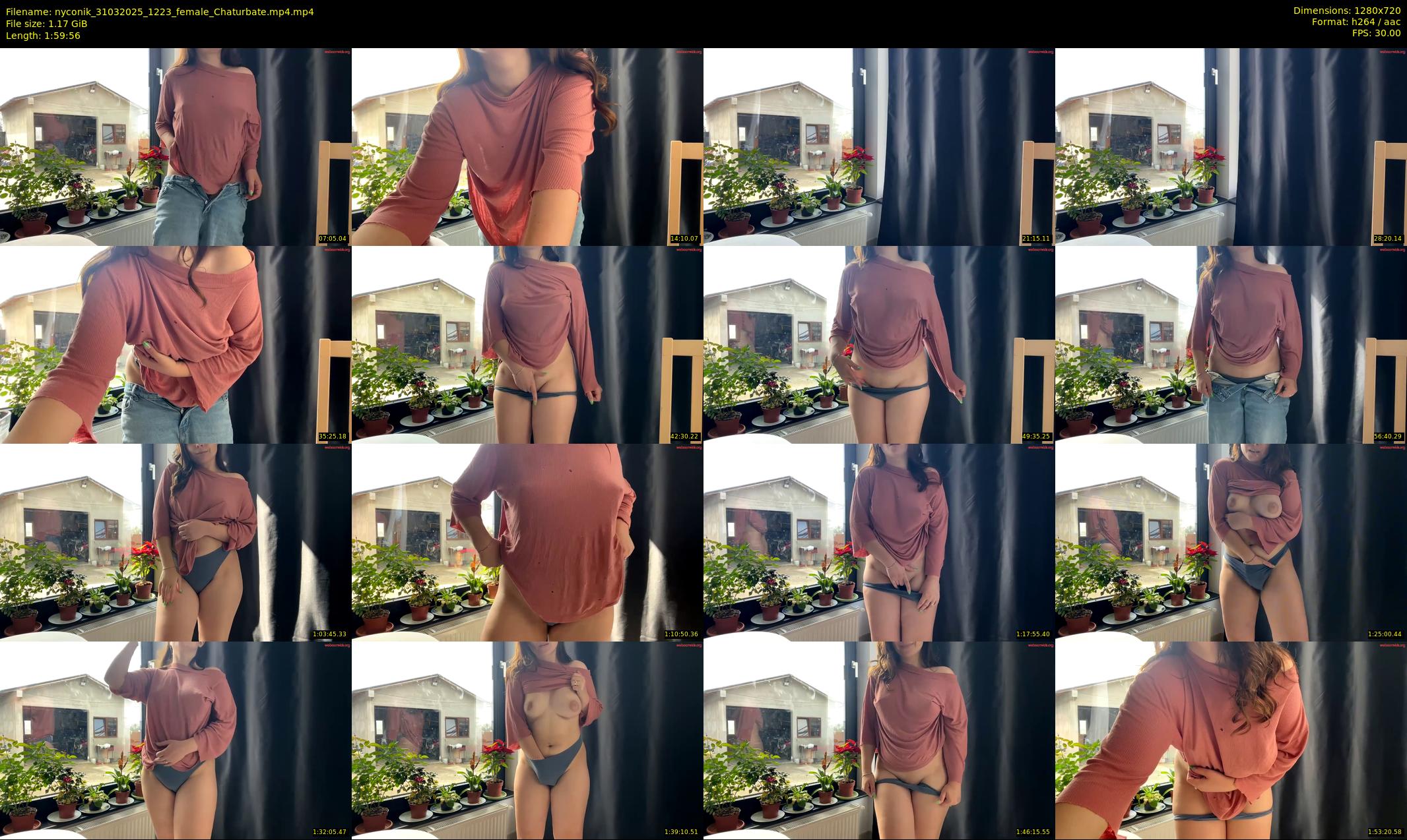 nyconik — 120 minute Chaturbate female cam show recording, 720p, Mar 31, 2025
