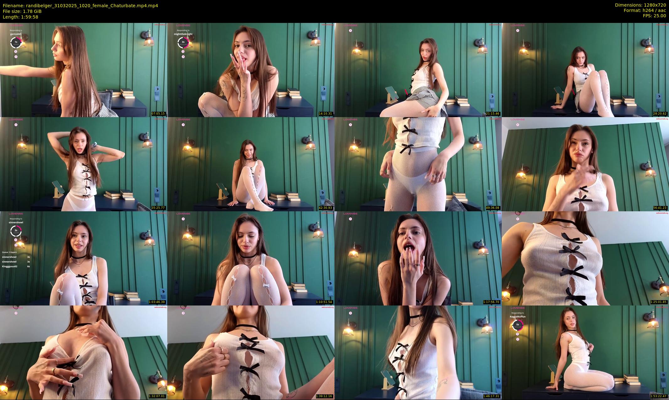 randibelger — 120 minute Chaturbate female cam show recording, 720p, Mar 31, 2025