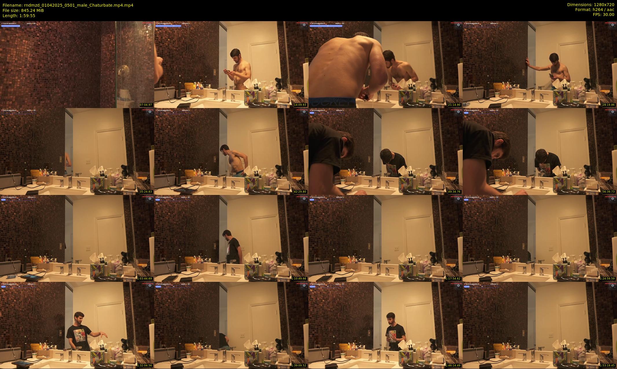 rndmzd — 120 minute Chaturbate male cam show recording, 720p, Apr 1, 2025