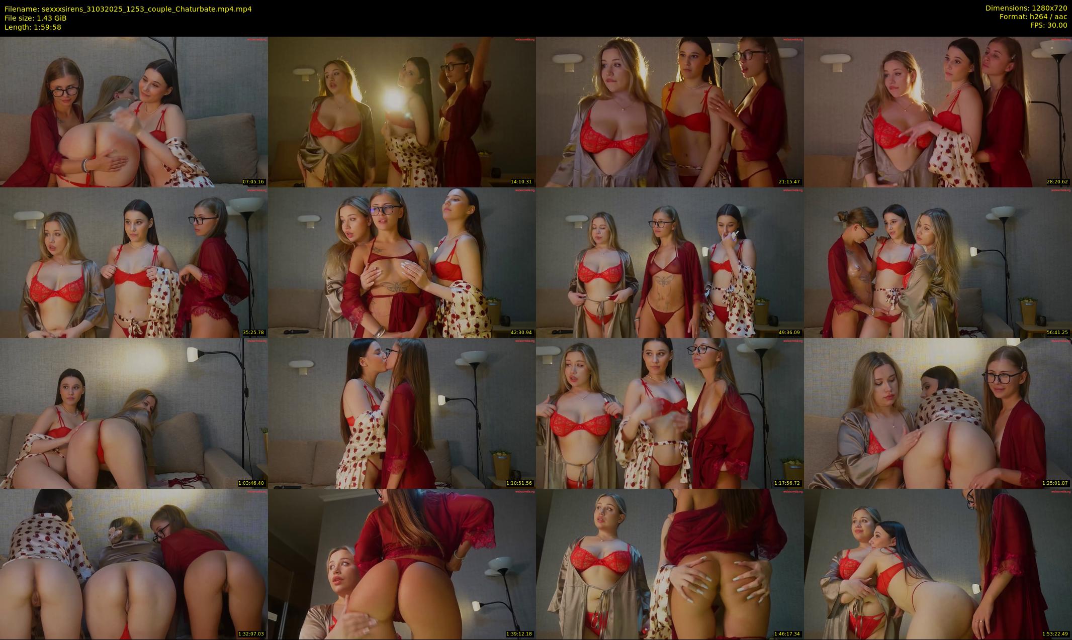 sexxxsirens — 120 minute Chaturbate couple cam show recording, 720p, Mar 31, 2025