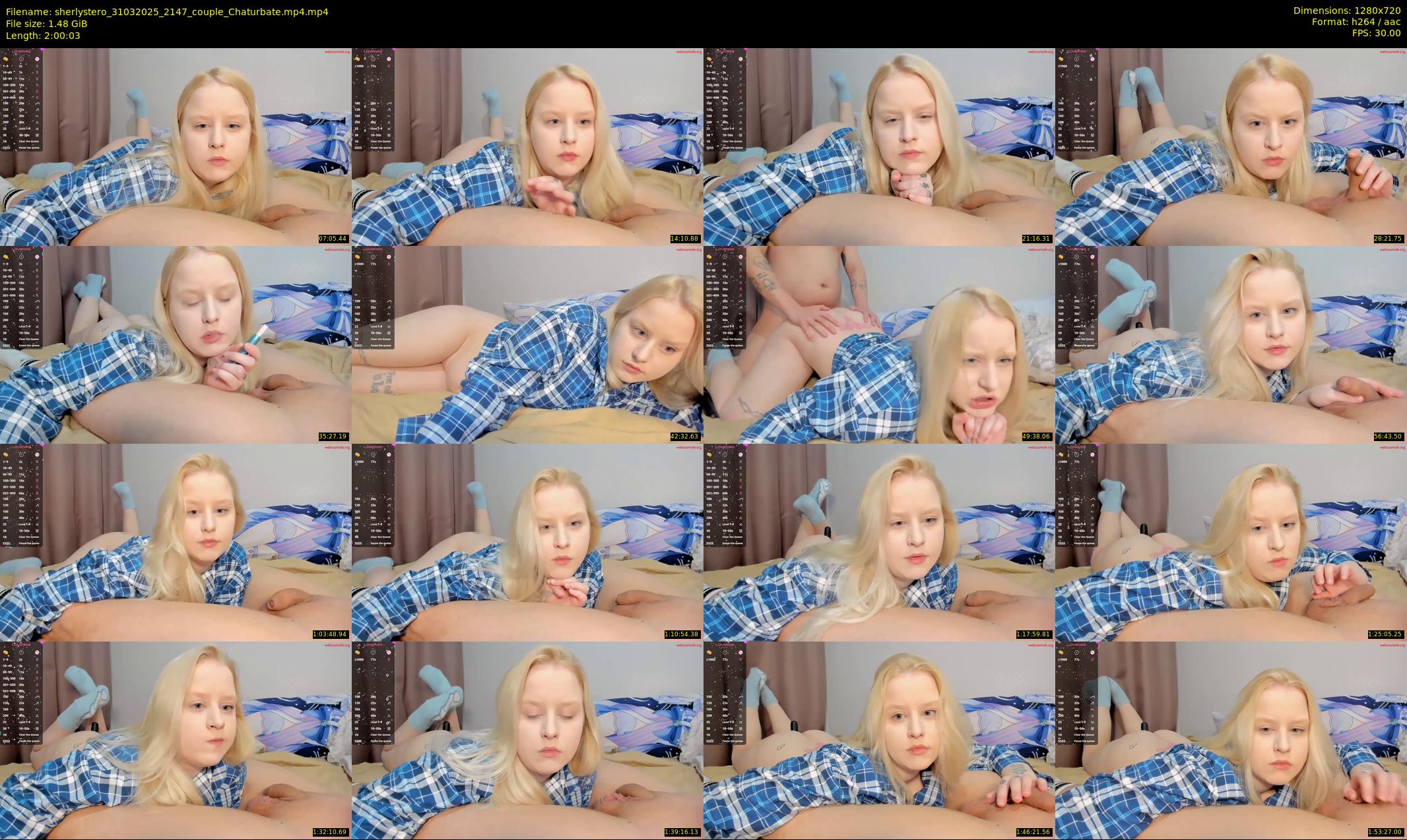 sherlystero — 121 minute Chaturbate couple cam show recording, 720p, Mar 31, 2025