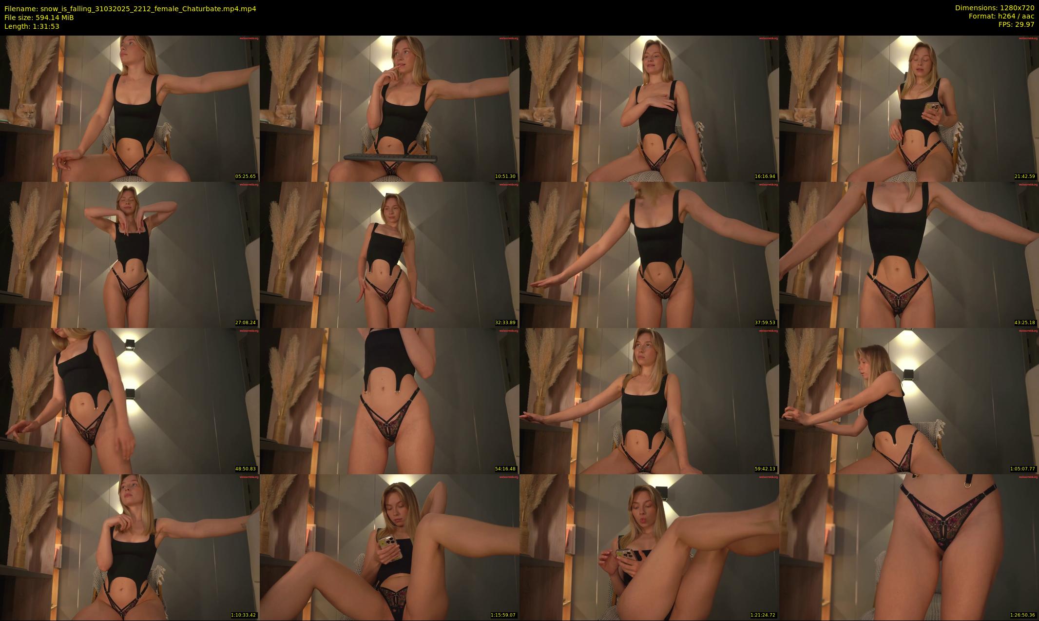 snow_is_falling — 92 minute Chaturbate female cam show recording, 720p, Mar 31, 2025