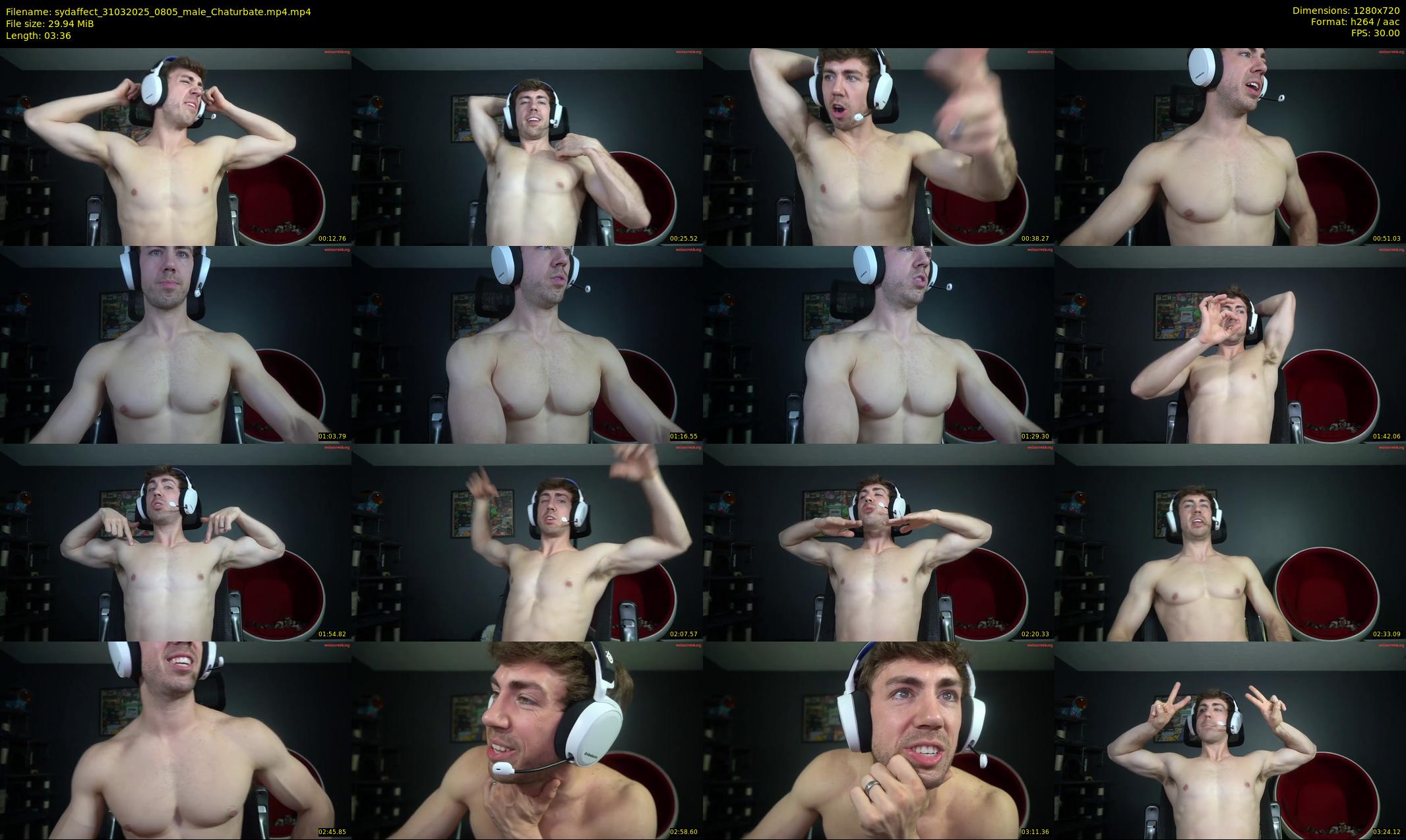 sydaffect — 4 minute Chaturbate male cam show recording, 720p, Mar 31, 2025