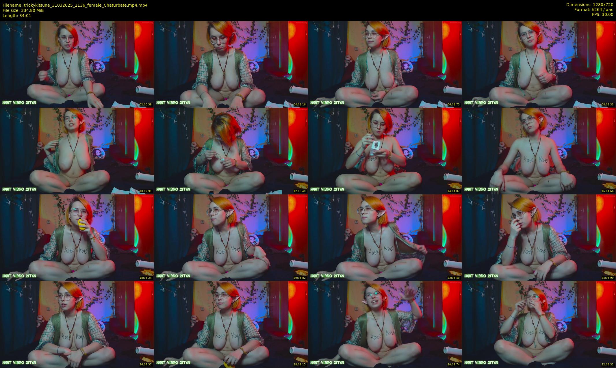 trickykitsune — 35 minute Chaturbate female cam show recording, 720p, Mar 31, 2025