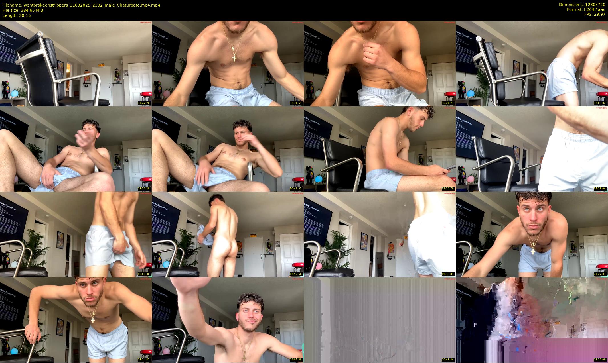 wentbrokeonstrippers — 31 minute Chaturbate male cam show recording, 720p, Mar 31, 2025