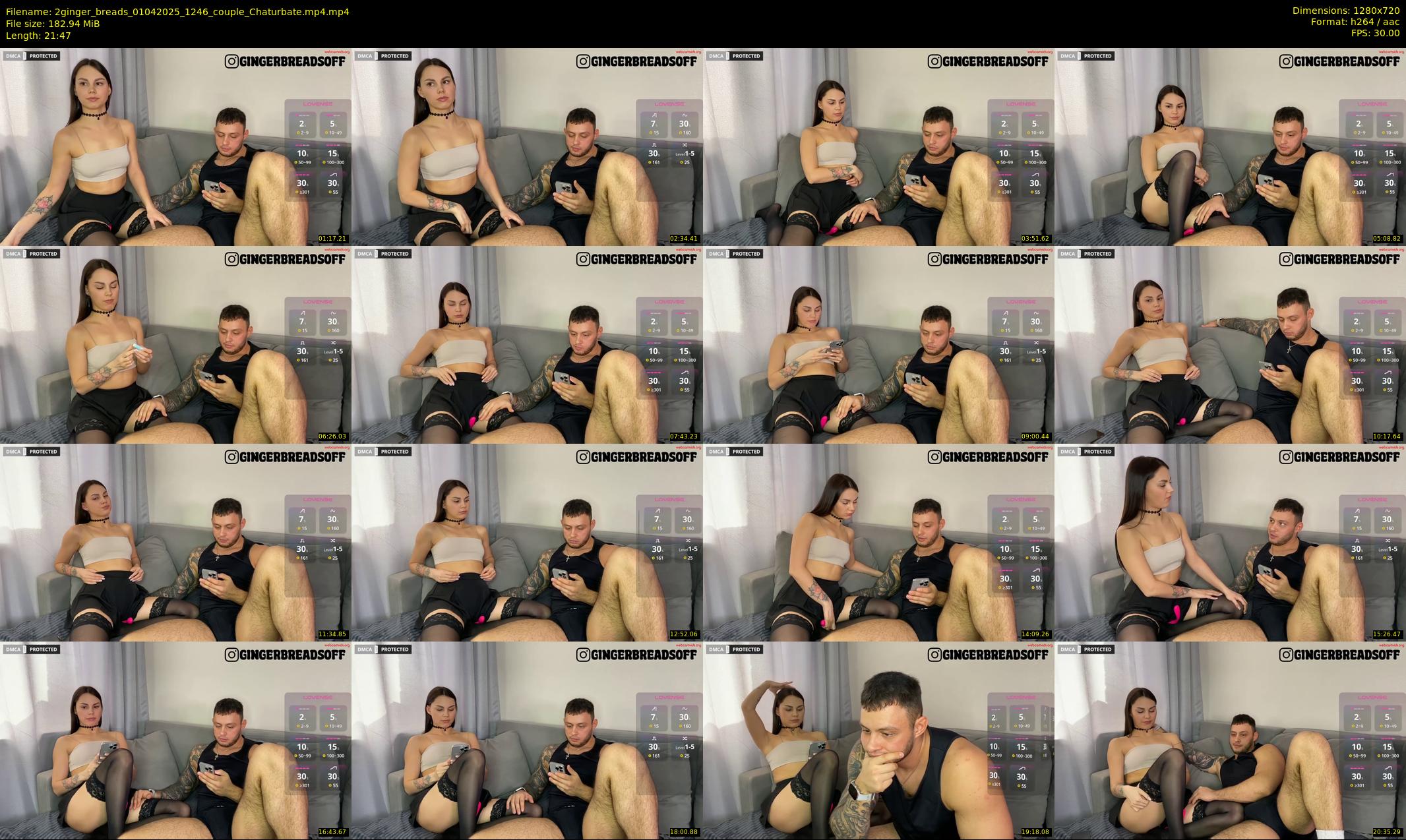 2ginger_breads — 22 minute Chaturbate couple cam show recording, 720p, Apr 1, 2025