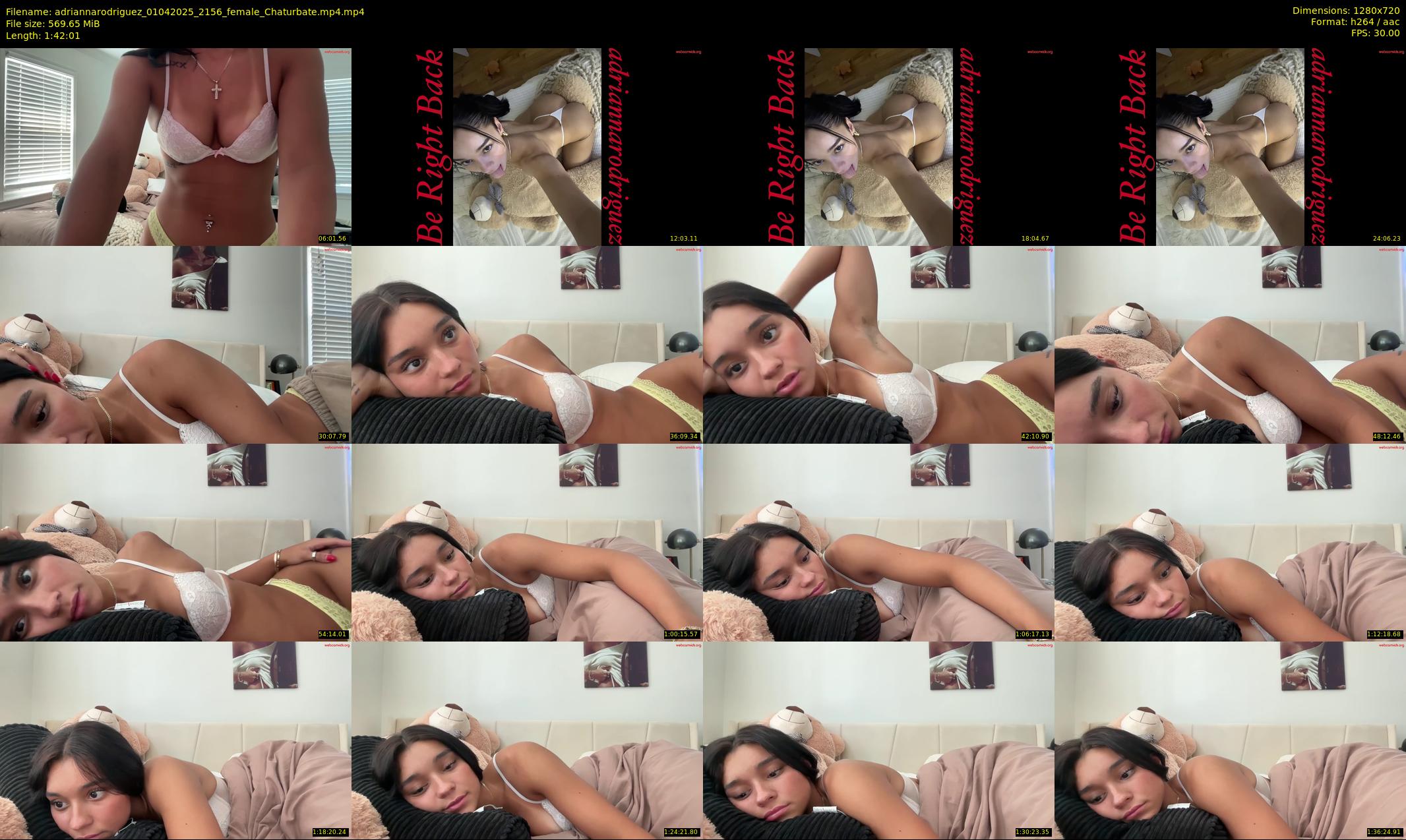 adriannarodriguez — 103 minute Chaturbate female cam show recording, 720p, Apr 1, 2025