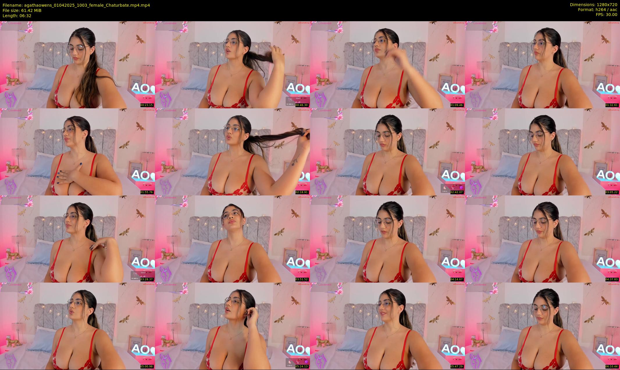 agathaowens — 7 minute Chaturbate female cam show recording, 720p, Apr 1, 2025