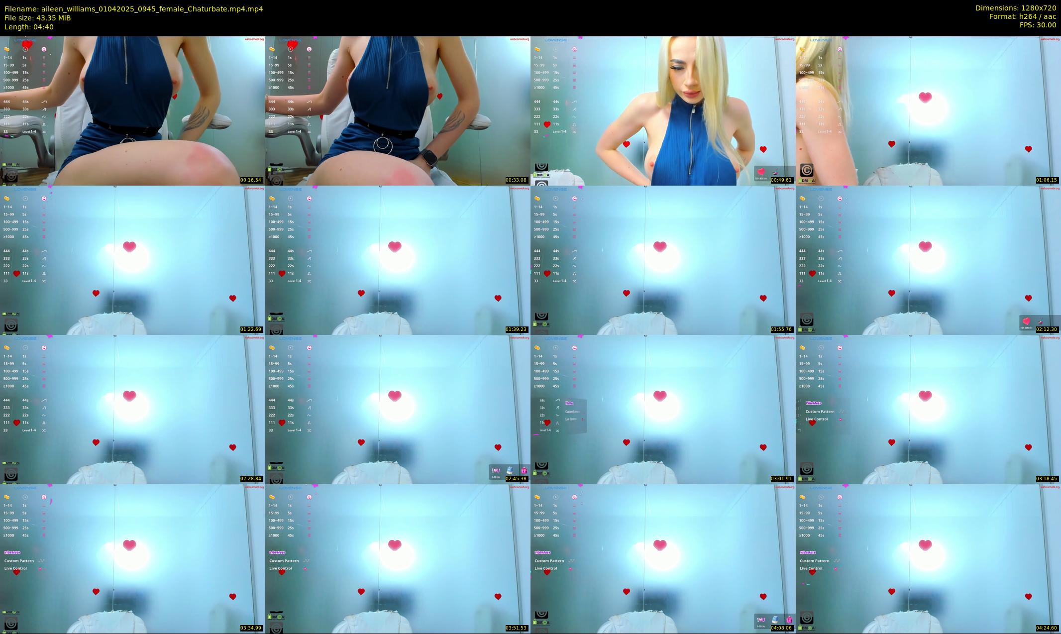 aileen_williams — 5 minute Chaturbate female cam show recording, 720p, Apr 1, 2025