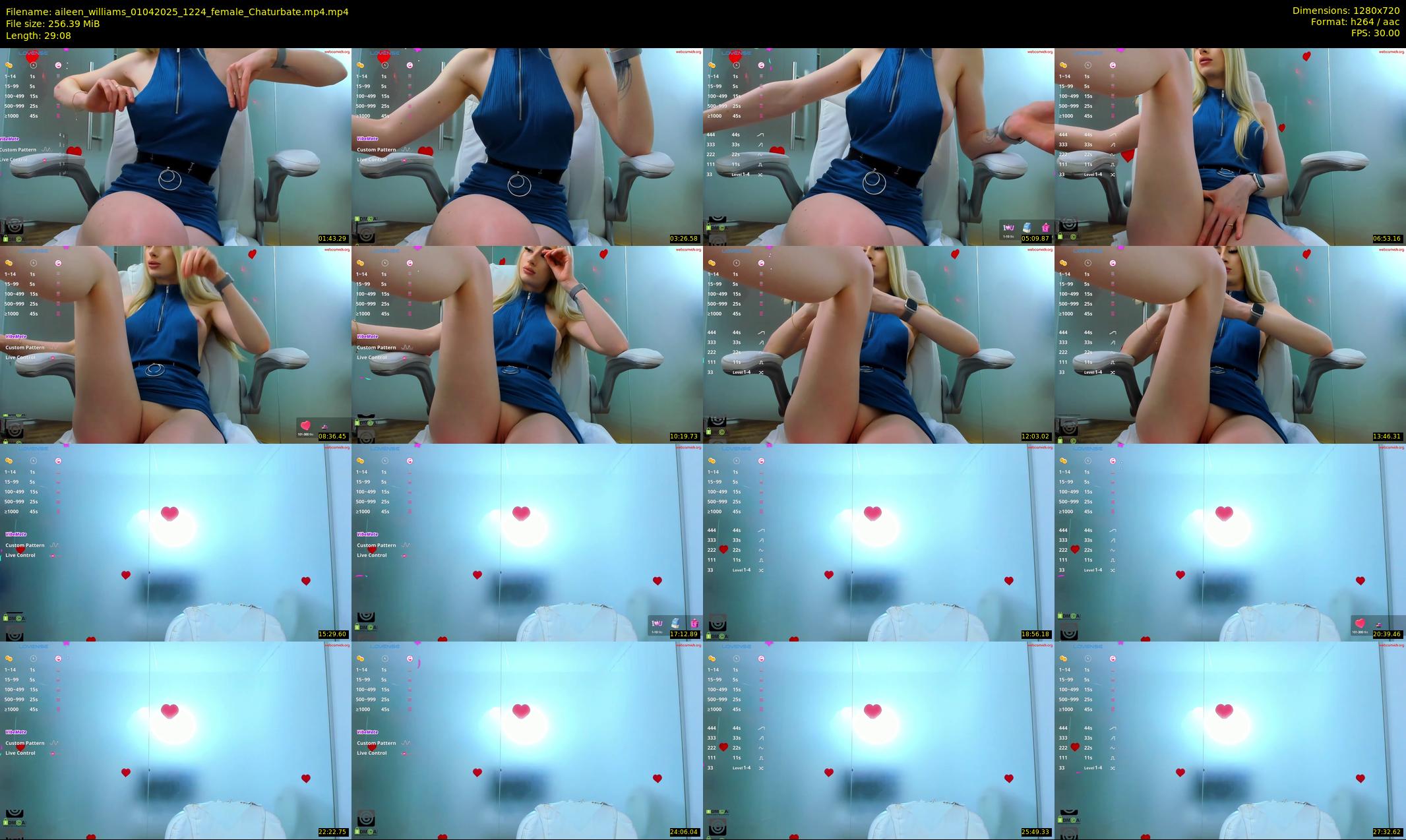 aileen_williams — 30 minute Chaturbate female cam show recording, 720p, Apr 1, 2025