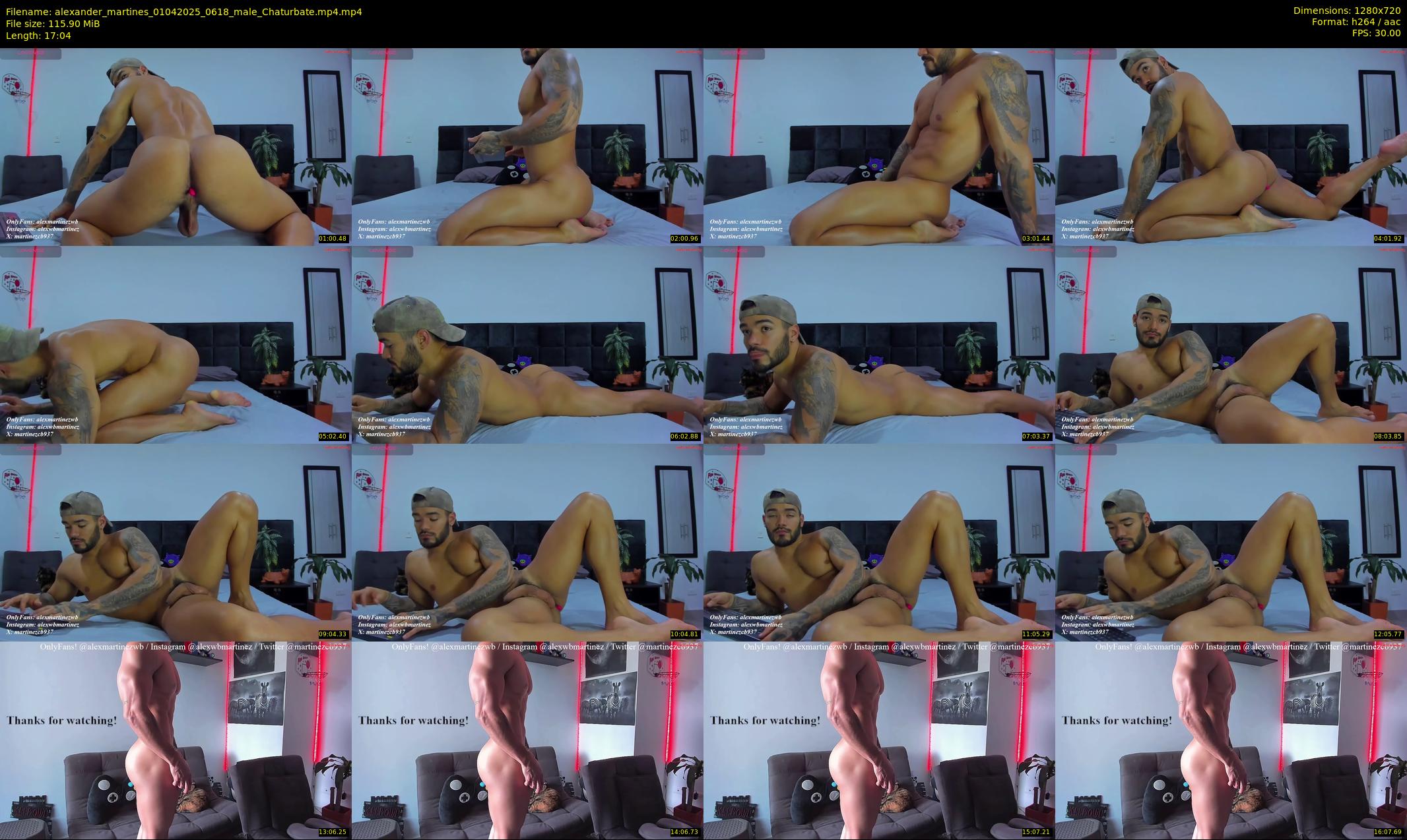 alexander_martines — 18 minute Chaturbate male cam show recording, 720p, Apr 1, 2025