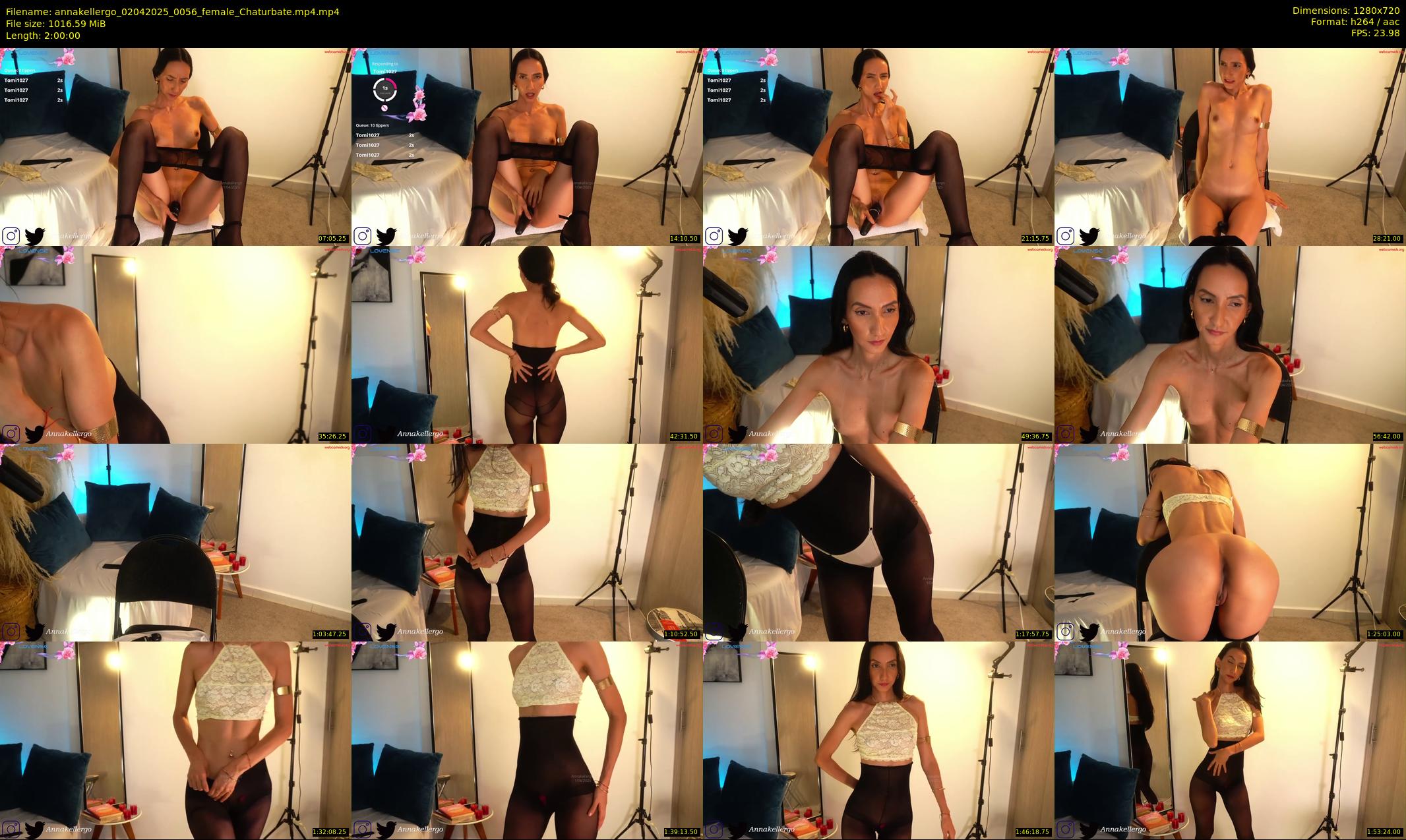 annakellergo — 120 minute Chaturbate female cam show recording, 720p, Apr 2, 2025