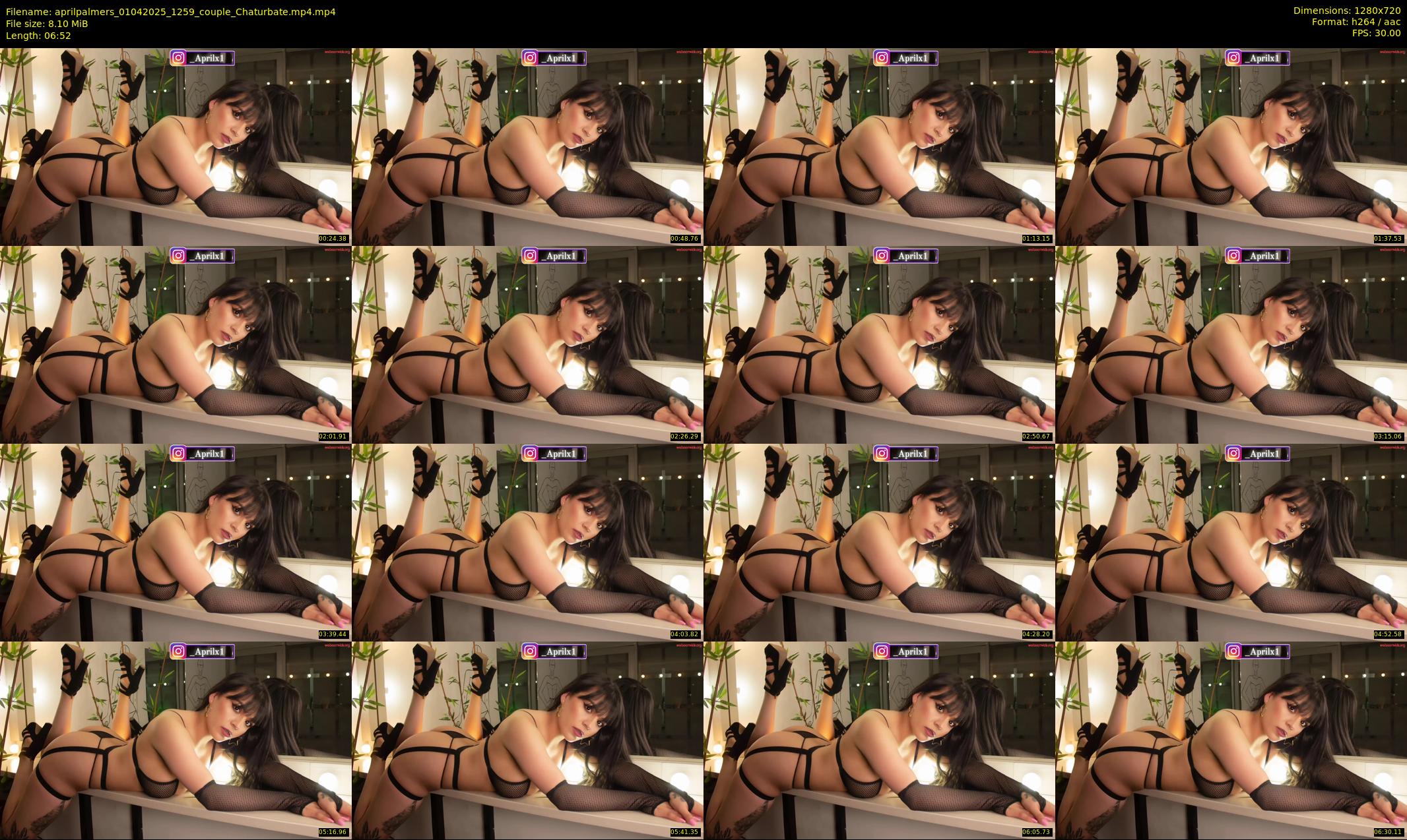 aprilpalmers — 7 minute Chaturbate female cam show recording, 720p, Apr 1, 2025