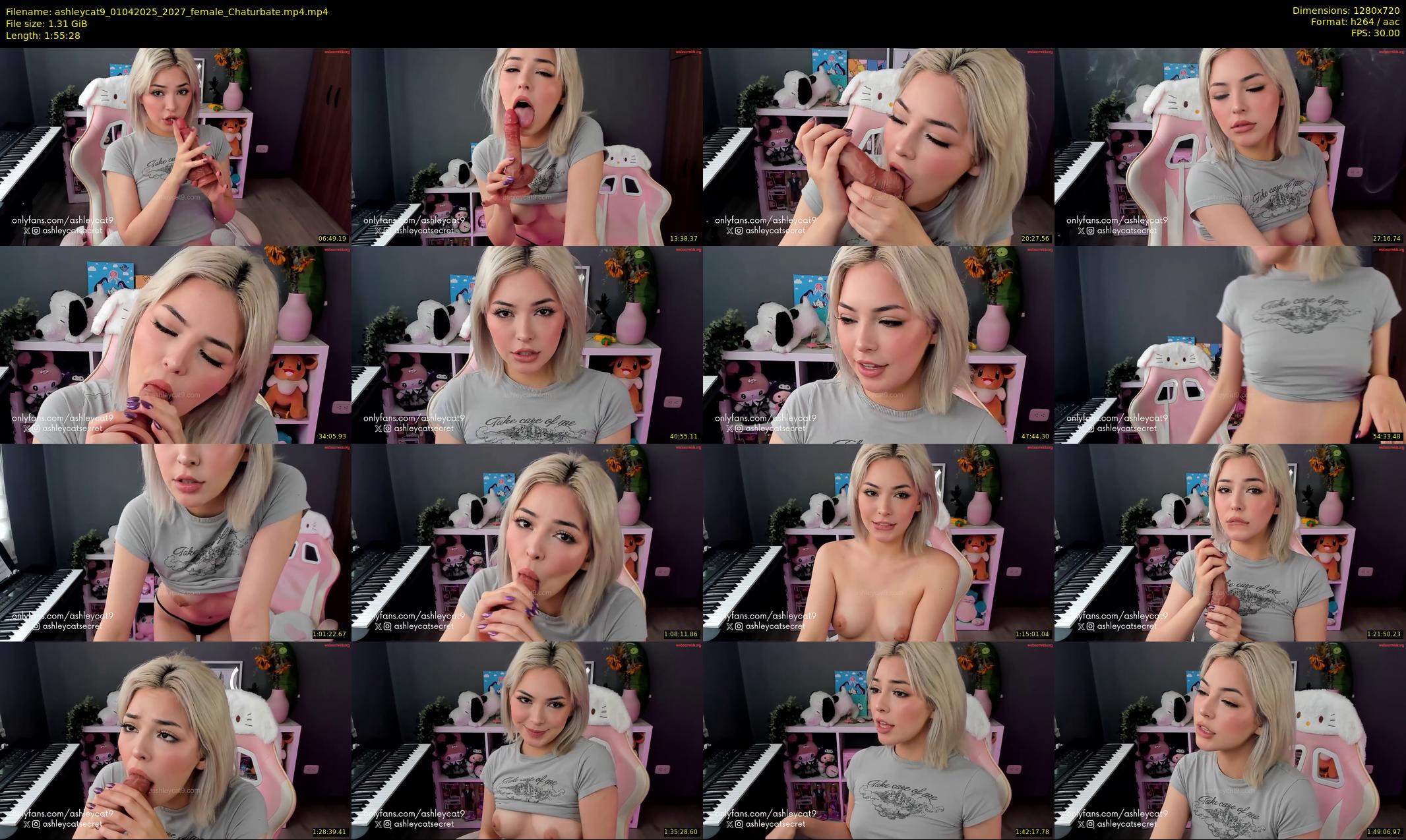 ashleycat9 — 116 minute Chaturbate female cam show recording, 720p, Apr 1, 2025