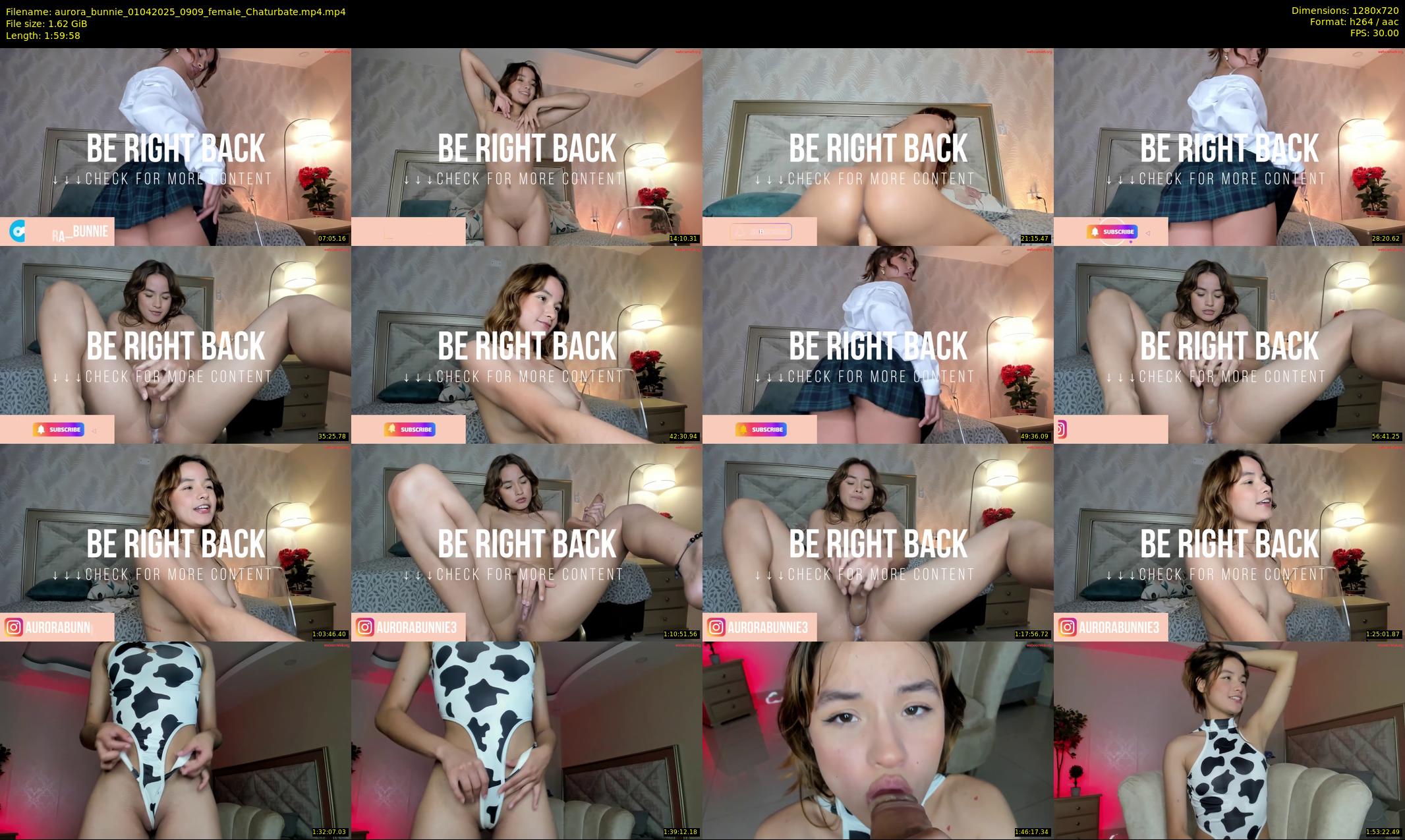 aurora_bunnie — 120 minute Chaturbate female cam show recording, 720p, Apr 1, 2025