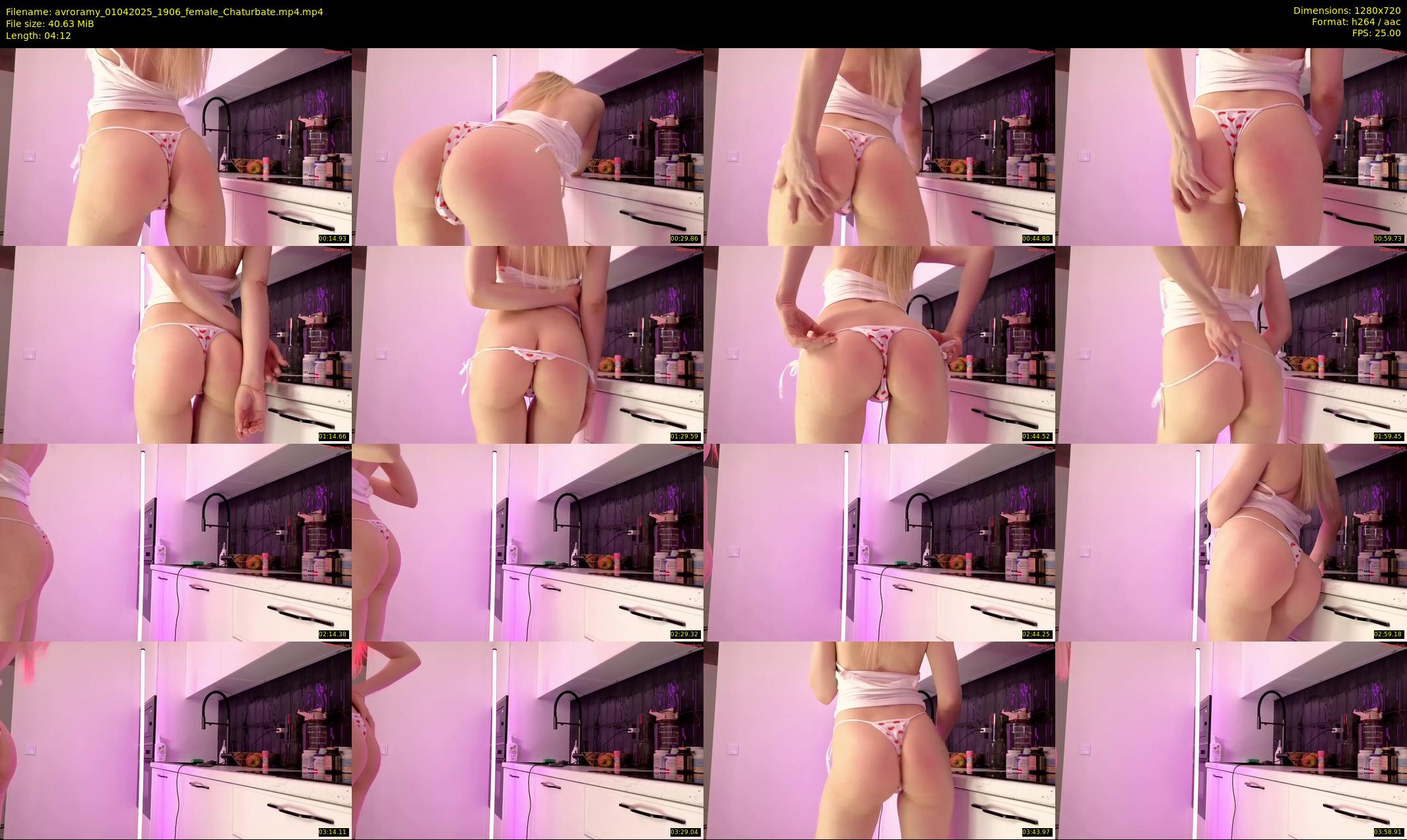 avroramy — 5 minute Chaturbate female cam show recording, 720p, Apr 1, 2025